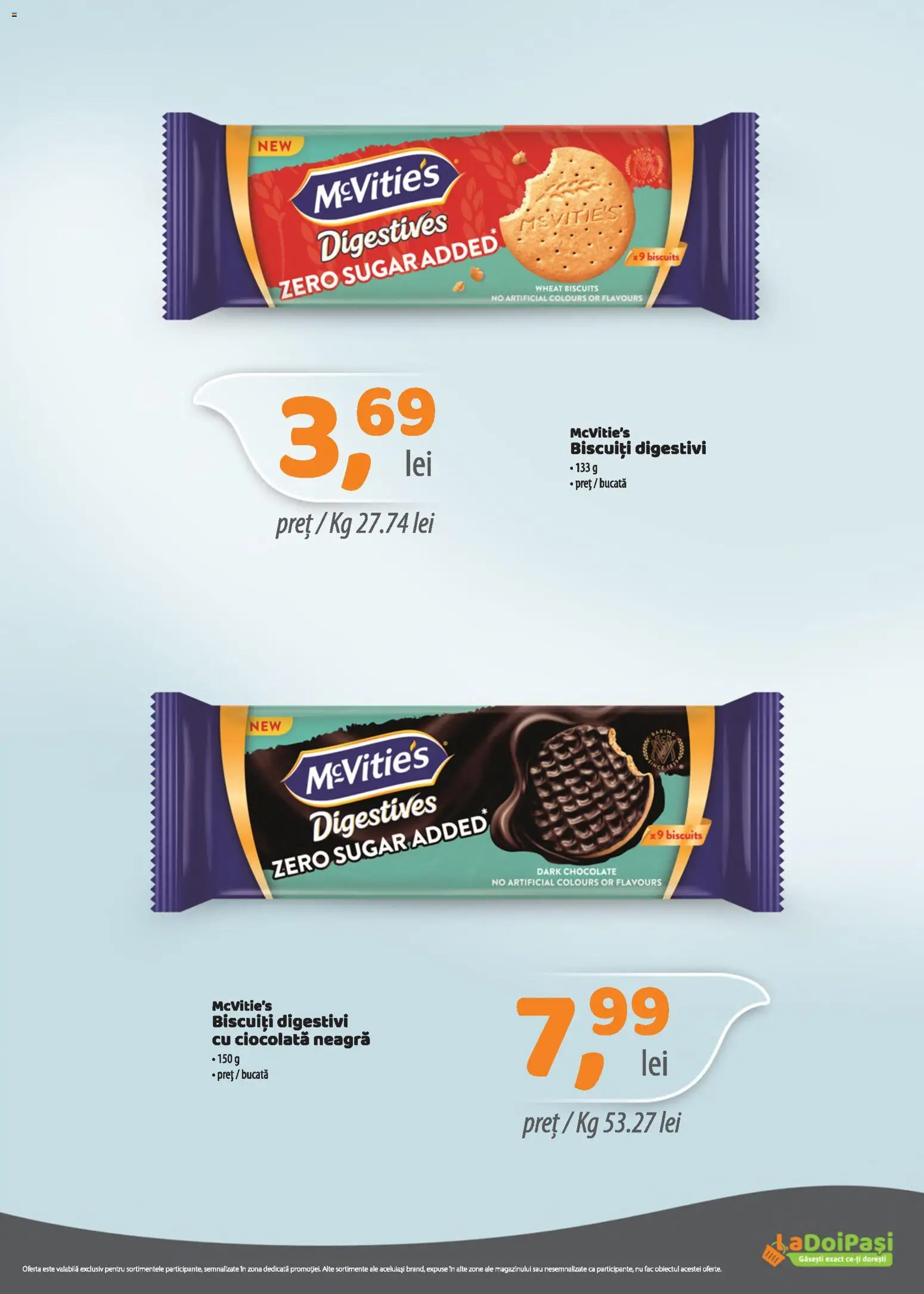 Noul catalog LaDoiPași – valabil de la 16.10.2026 | Pagină: 7 | Produse: Zero, Ciocolată, Biscuiți
