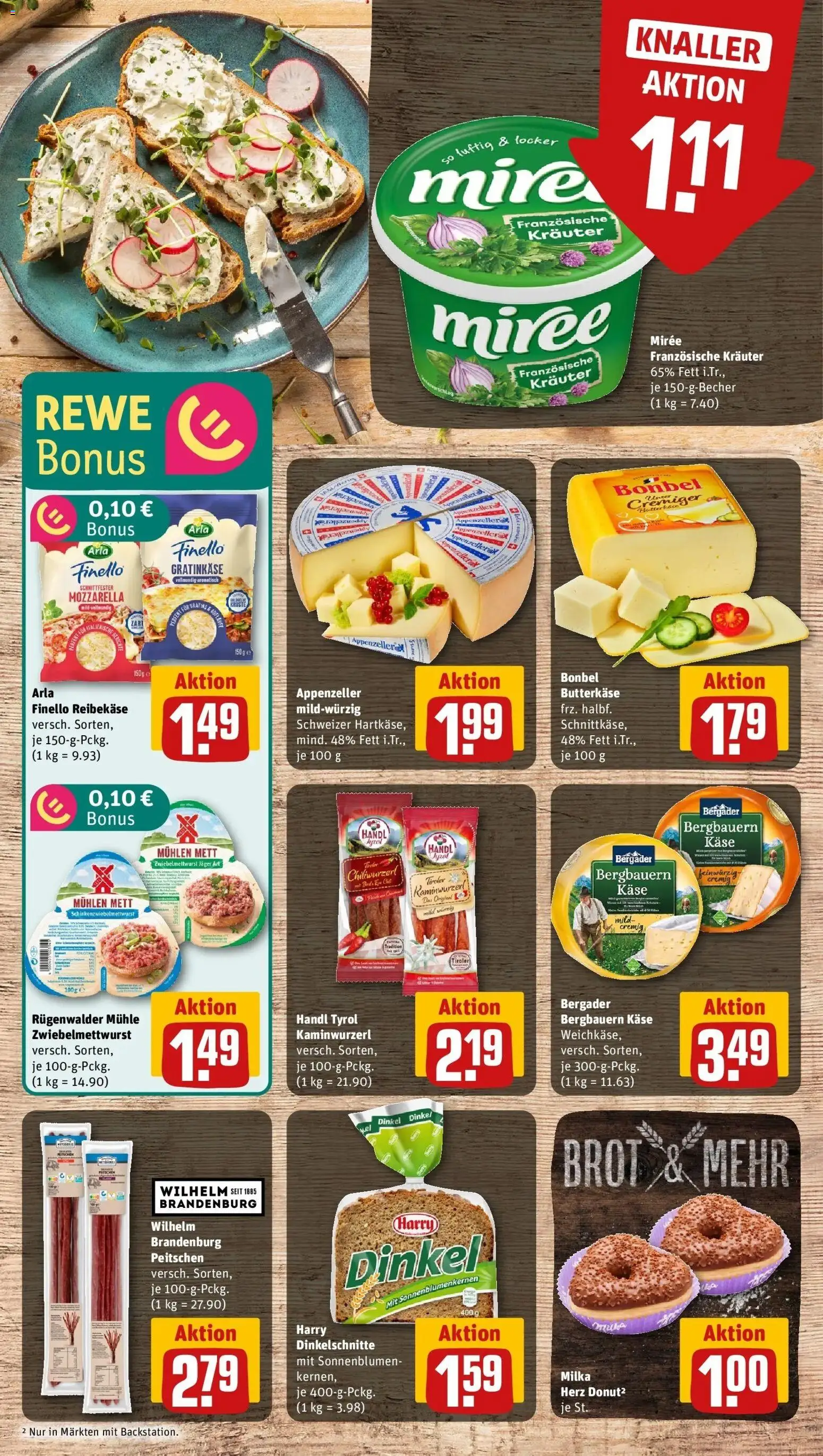 Rewe Prospekt Weissenhorn	 – gültig ab 10.05.2026 | Seite: 9 | Produkte: Mühle, Mozzarella, Milka, Reibekase