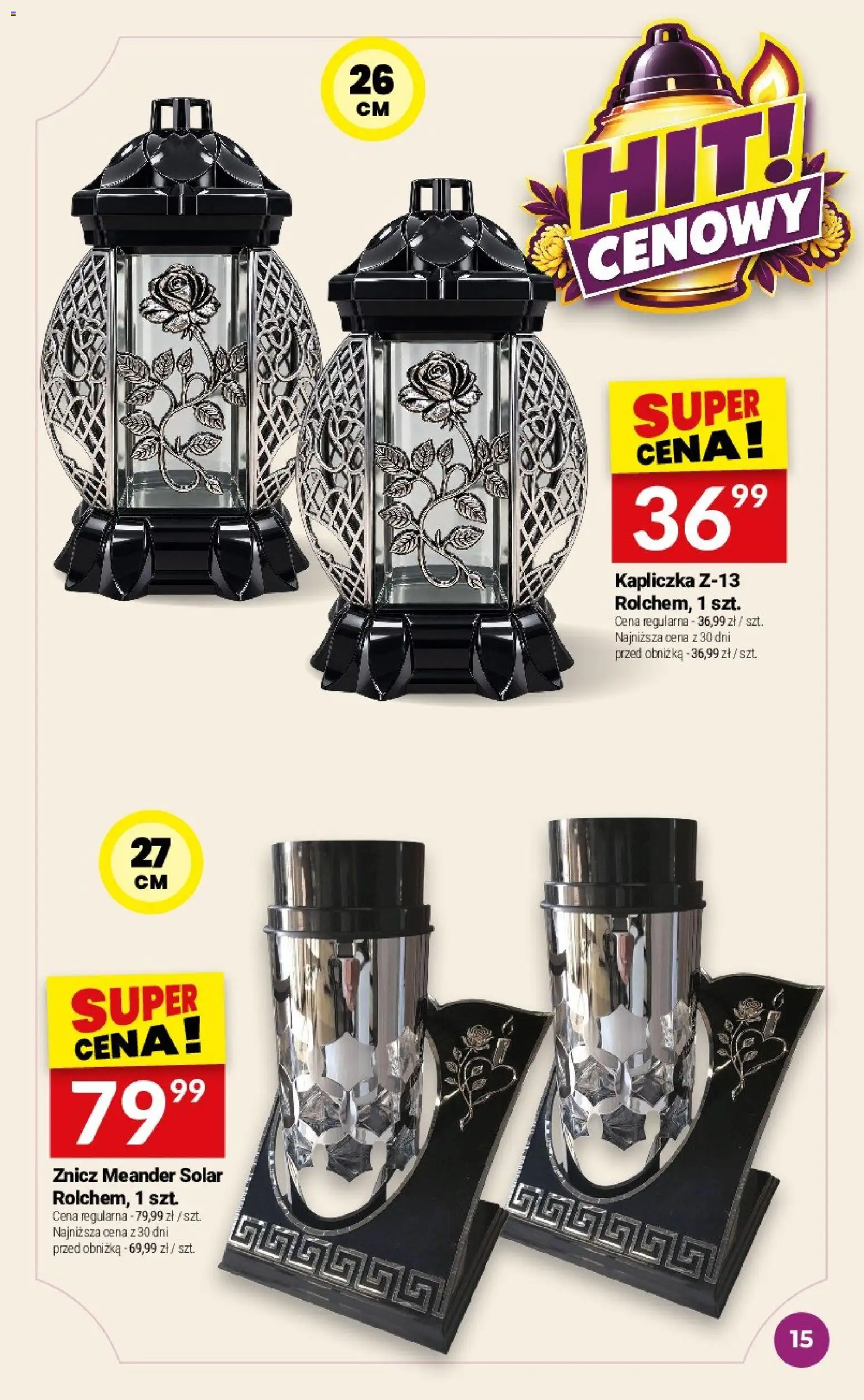 Twój Market gazetka - Katalog zniczy od 30.09.2026 | Strona: 15