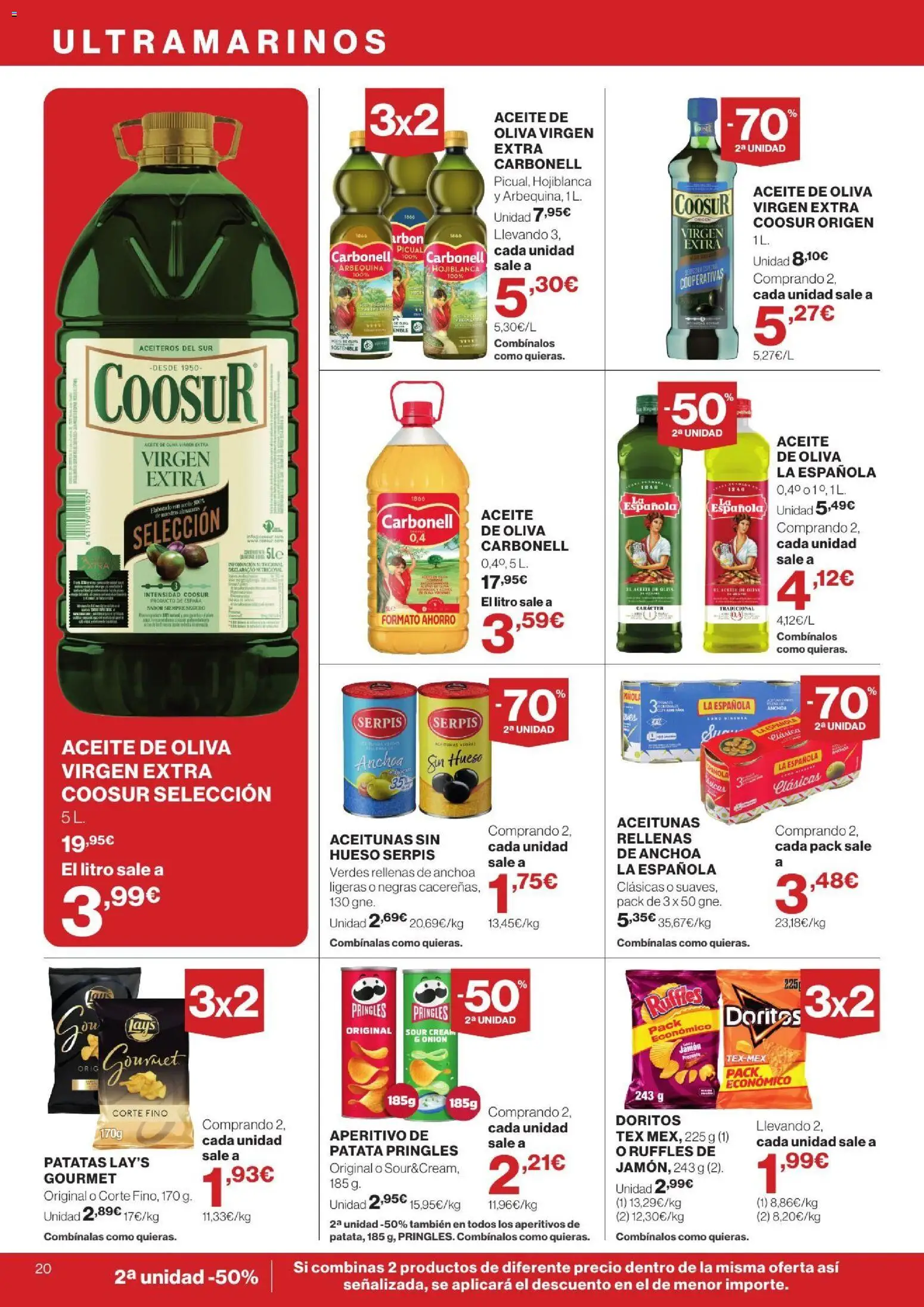 Supercor folleto │ válido desde el 24/09/2026 | Página: 20 | Productos: Aceitunas, Aceite de oliva, Aceite de oliva virgen extra, Anchoa