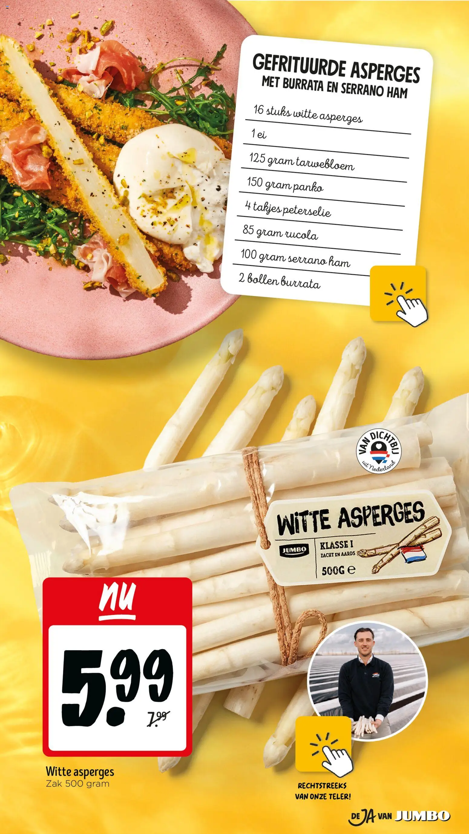{H1} | Pagina: 16 | Producten: Asperges, Rucola, Ham, Zak