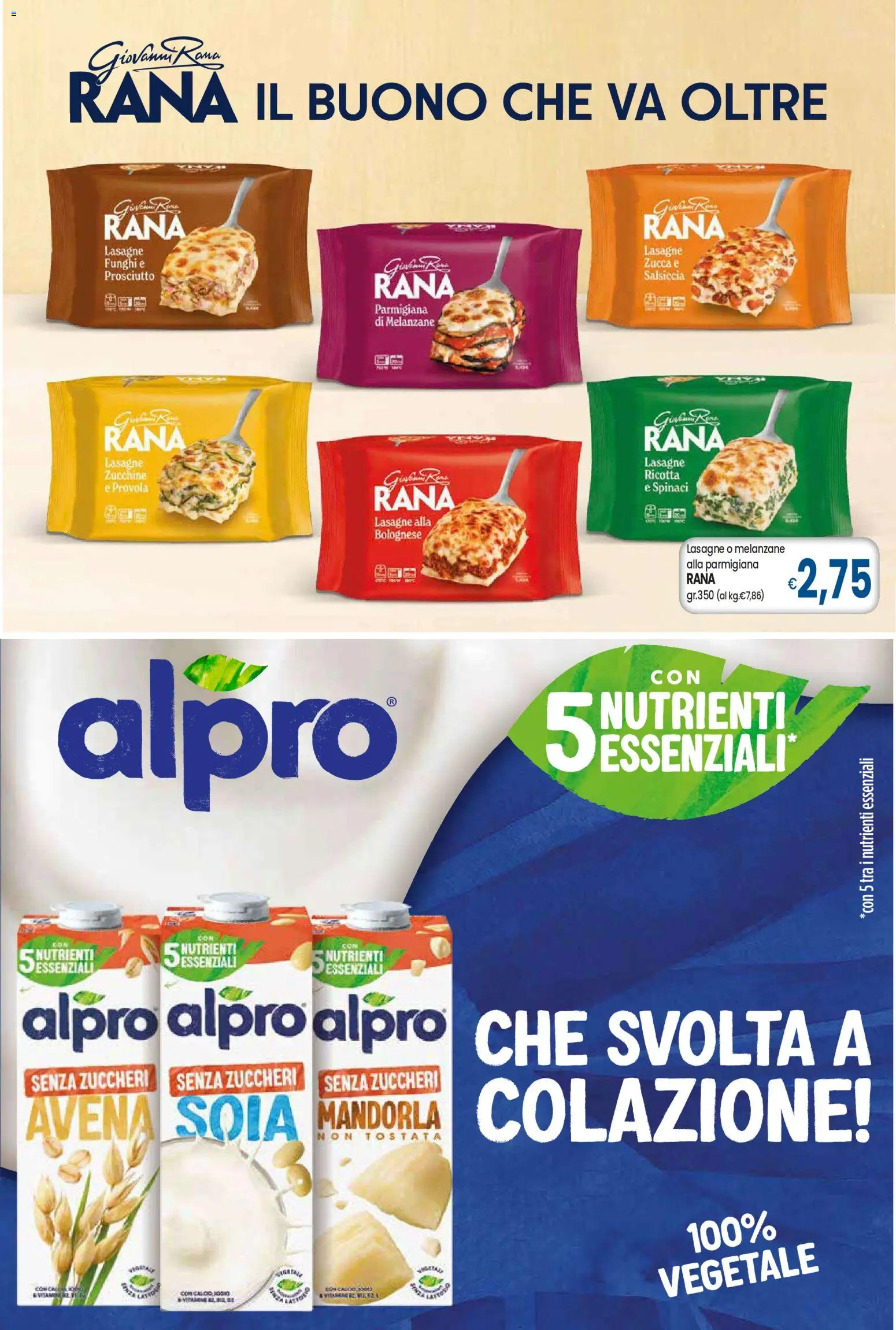 Volantino Famila del 29/10/2026 | Pagina: 3 | Prodotti: Mandorla, Prosciutto, Spinaci, Lasagne