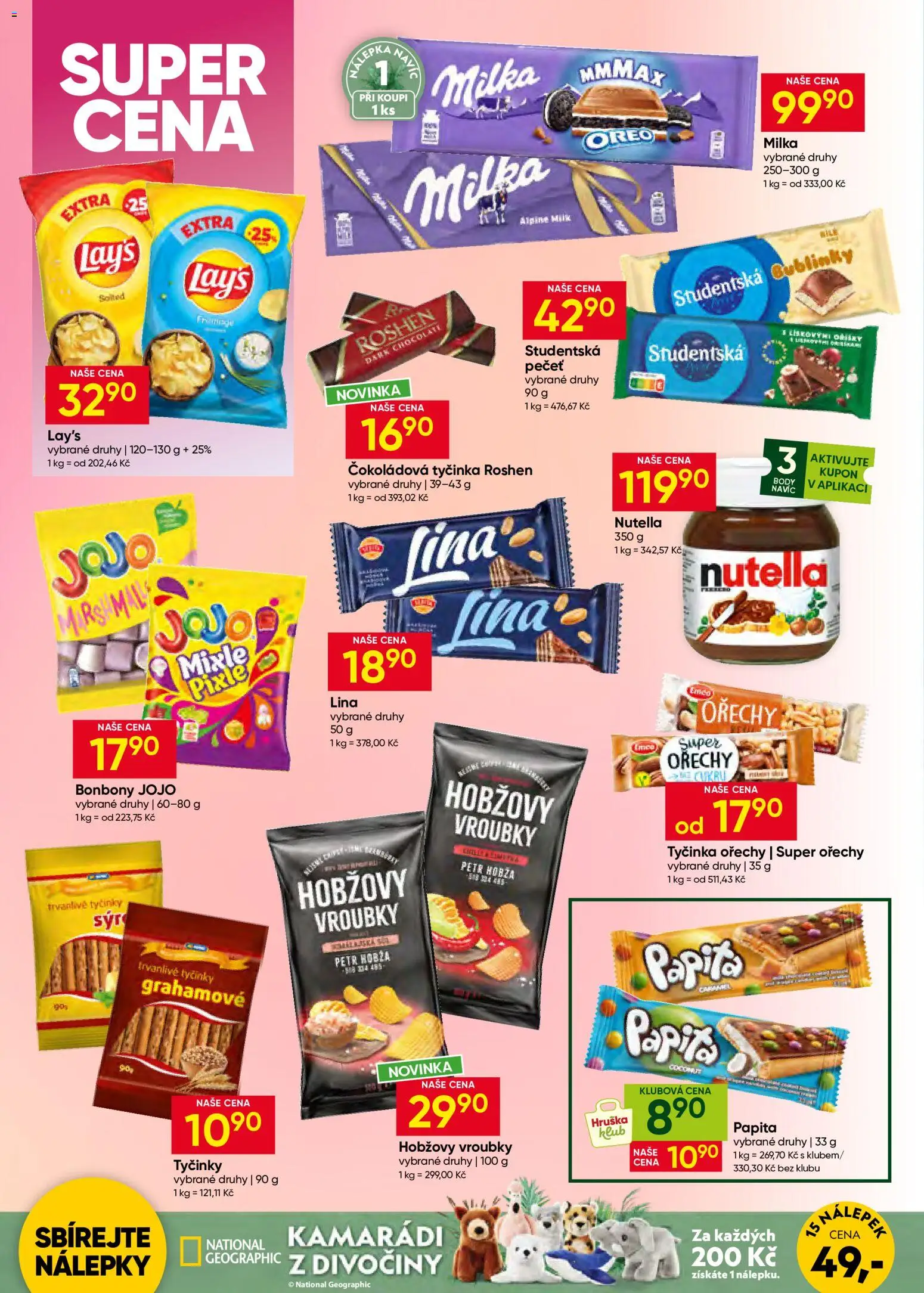 Hruška leták od 07.10.2026 | Strana: 8 | Produkty: Lay's, Čokoládová tyčinka, Oreo, Nutella