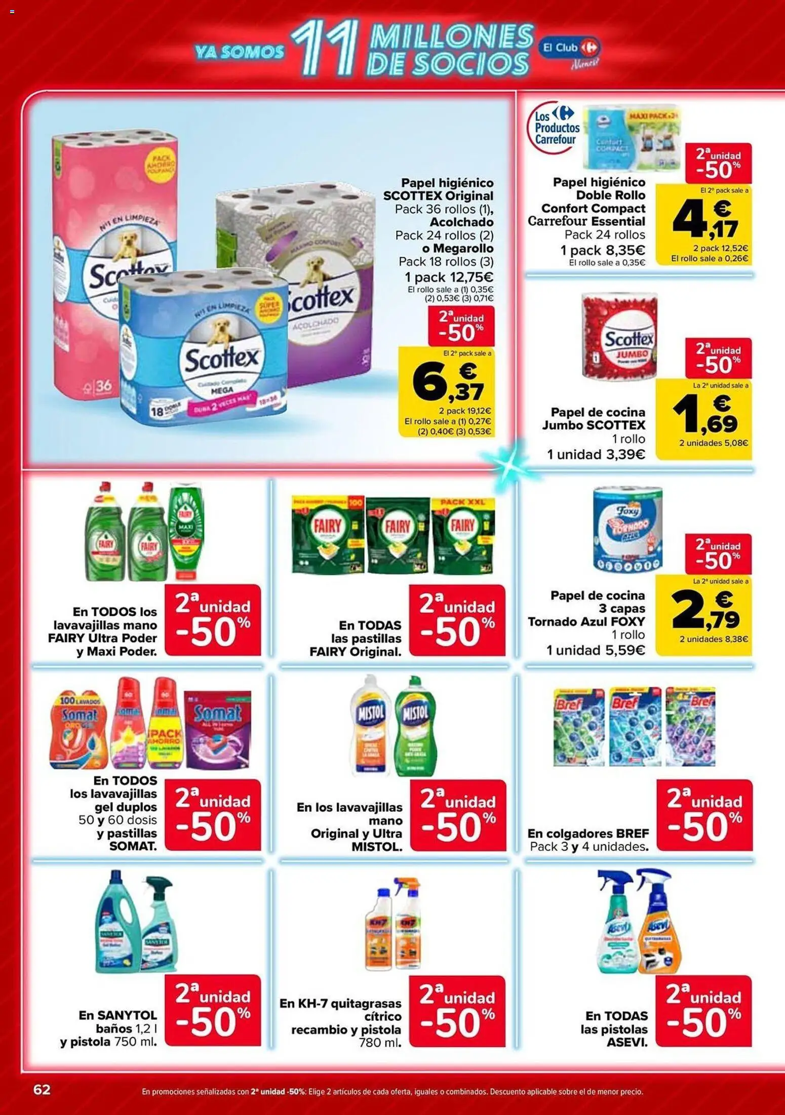 Carrefour folleto │ válido desde el 12.05.2026 | Página: 62 | Productos: Papel higienico, Cocina, Lavavajillas