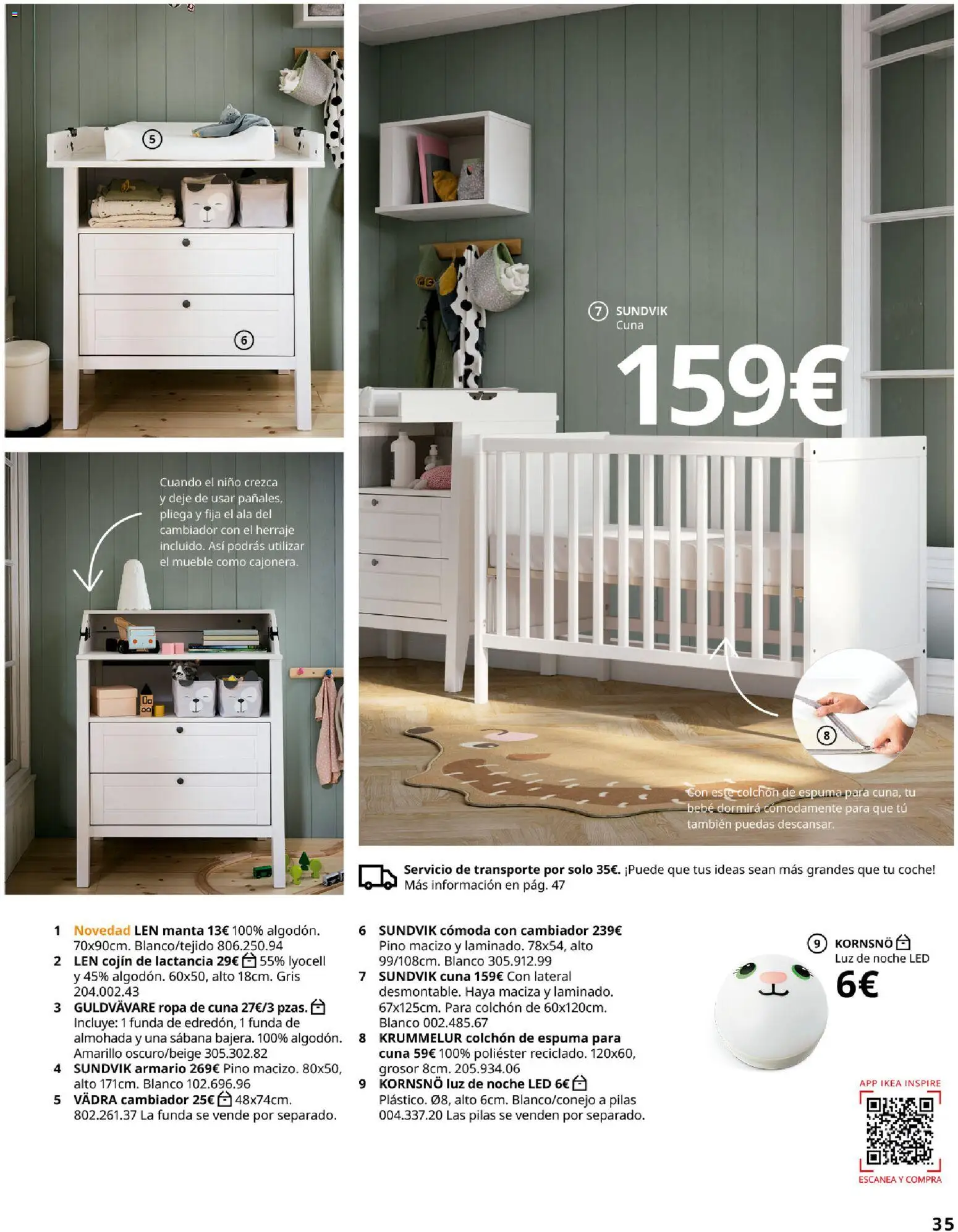 IKEA - Niños │ válido desde el 01/09/2026 | Página: 35 | Productos: Colchon, Ropa, Manta, Almohada