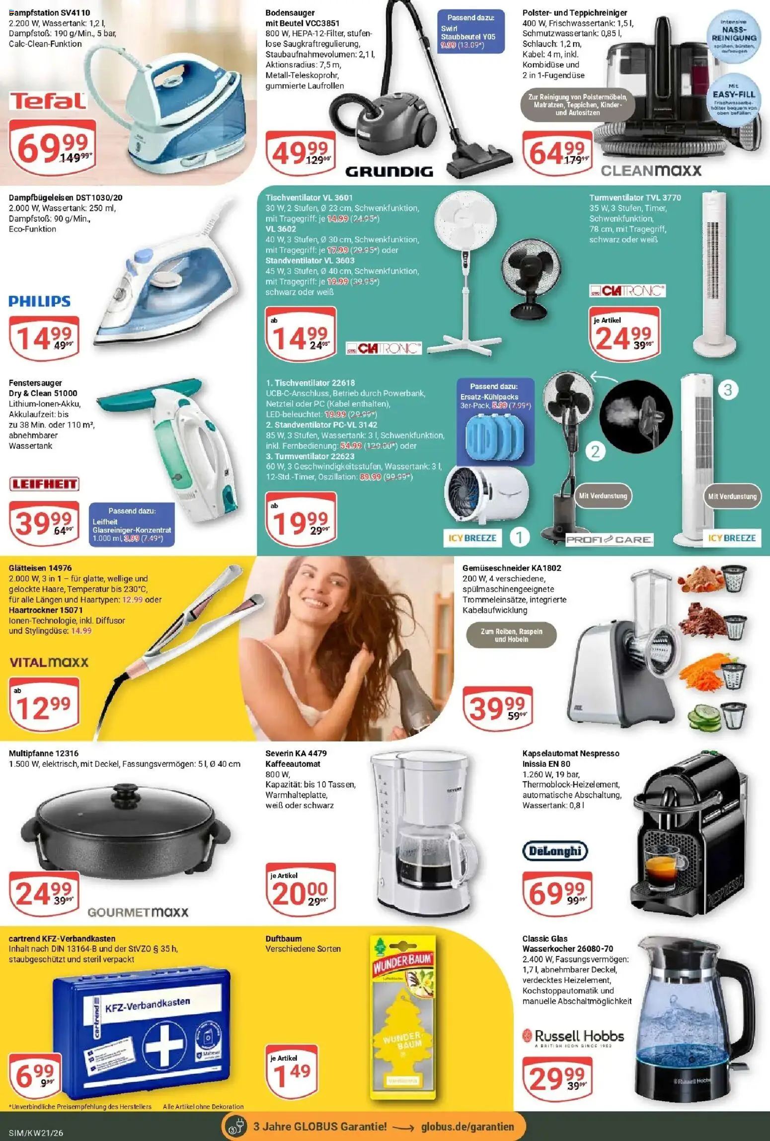 Globus Prospekt Simmern – gültig ab 17.05.2026 | Seite: 24 | Produkte: Kabel, Philips, Haartrockner, Glätteisen