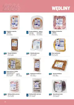 Pogląd oferty "Makro gazetka - Produktów marek własnych dla profesjonalnej Gastronomii" - ważna od 01.03.2026 | Strona: 20 | Produkty: Szynka drobiowa, Pasztet, Kaszanka, Kiełbasa krakowska