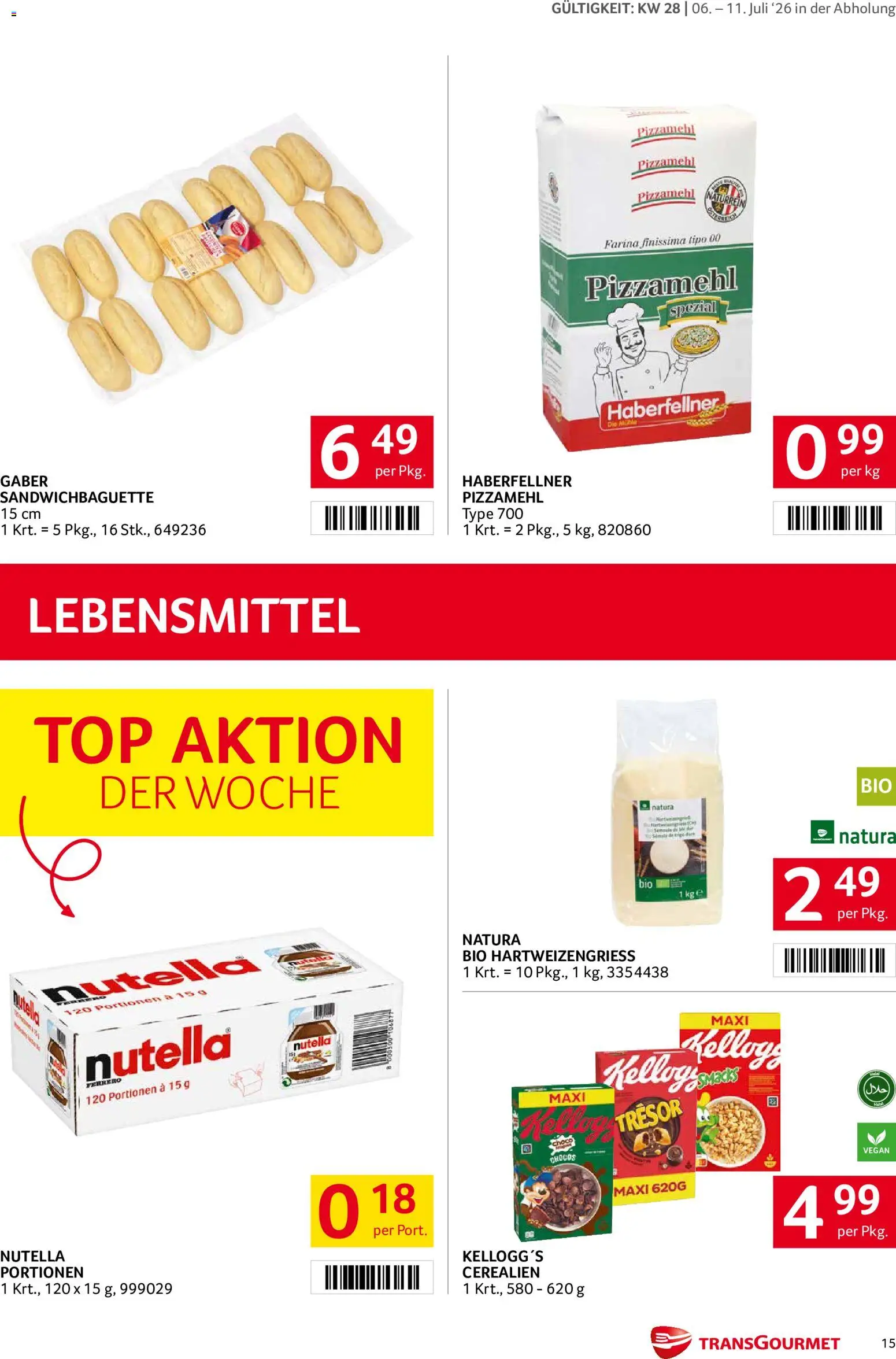 Transgourmet Flugblatt gültig ab 06.07.2026 | Seite: 15 | Produkte: Libacomb