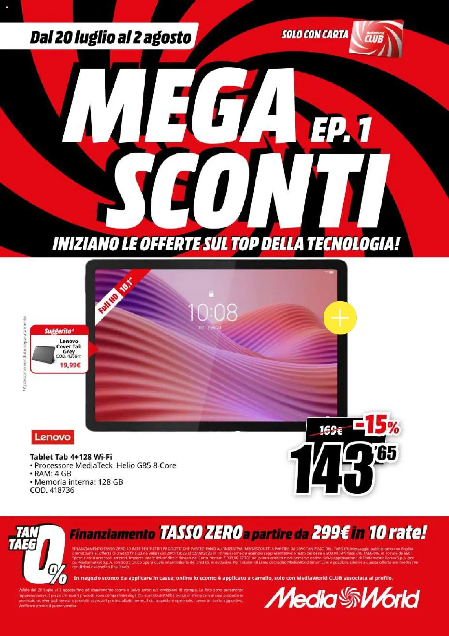 Volantino Media World del 20/07/2026 | Pagina: 15