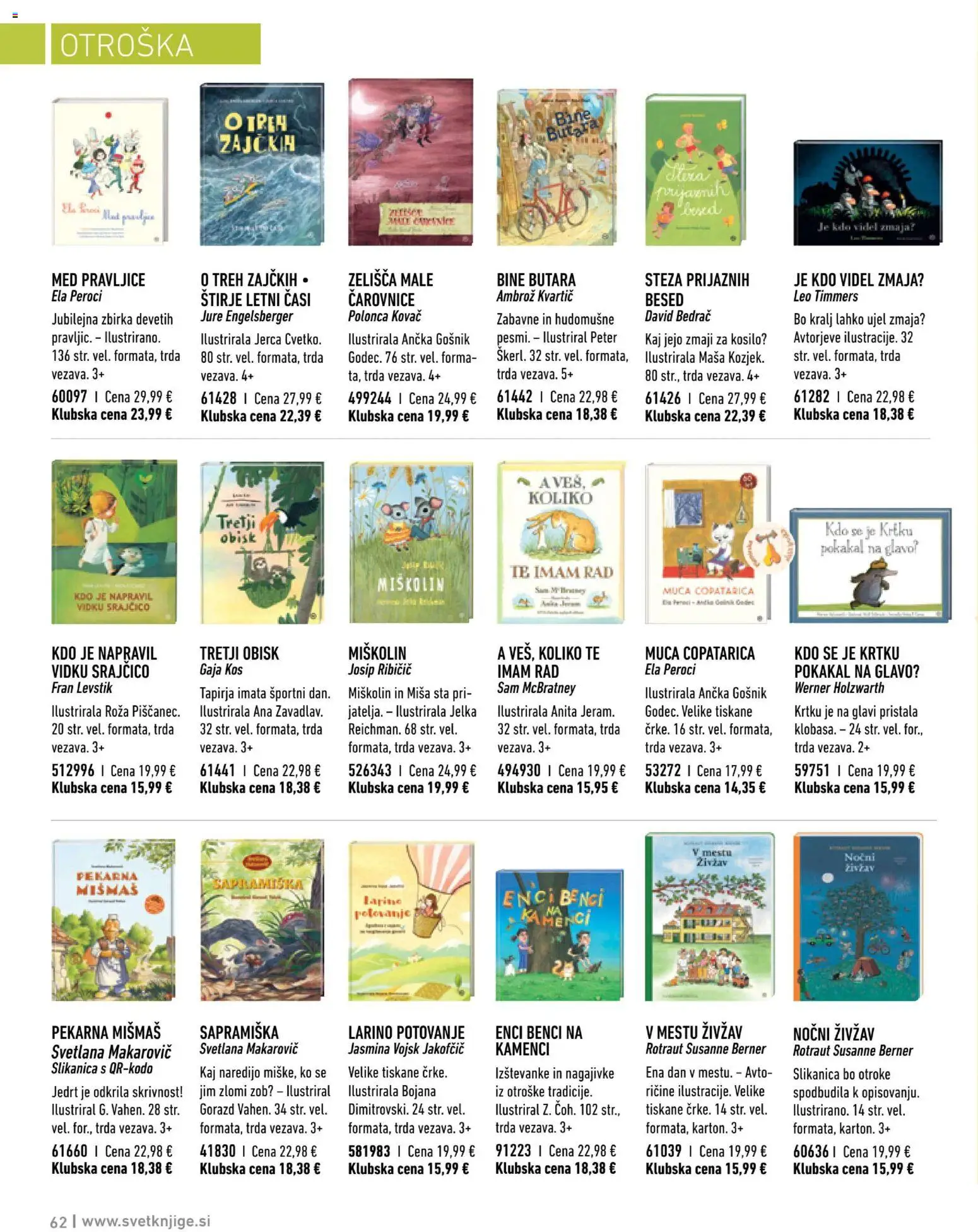 Novi Svet knjige katalog ponudbe – veljaven od 01.01.2026 | Stran: 62 | Izdelki: Pekarna, Kos