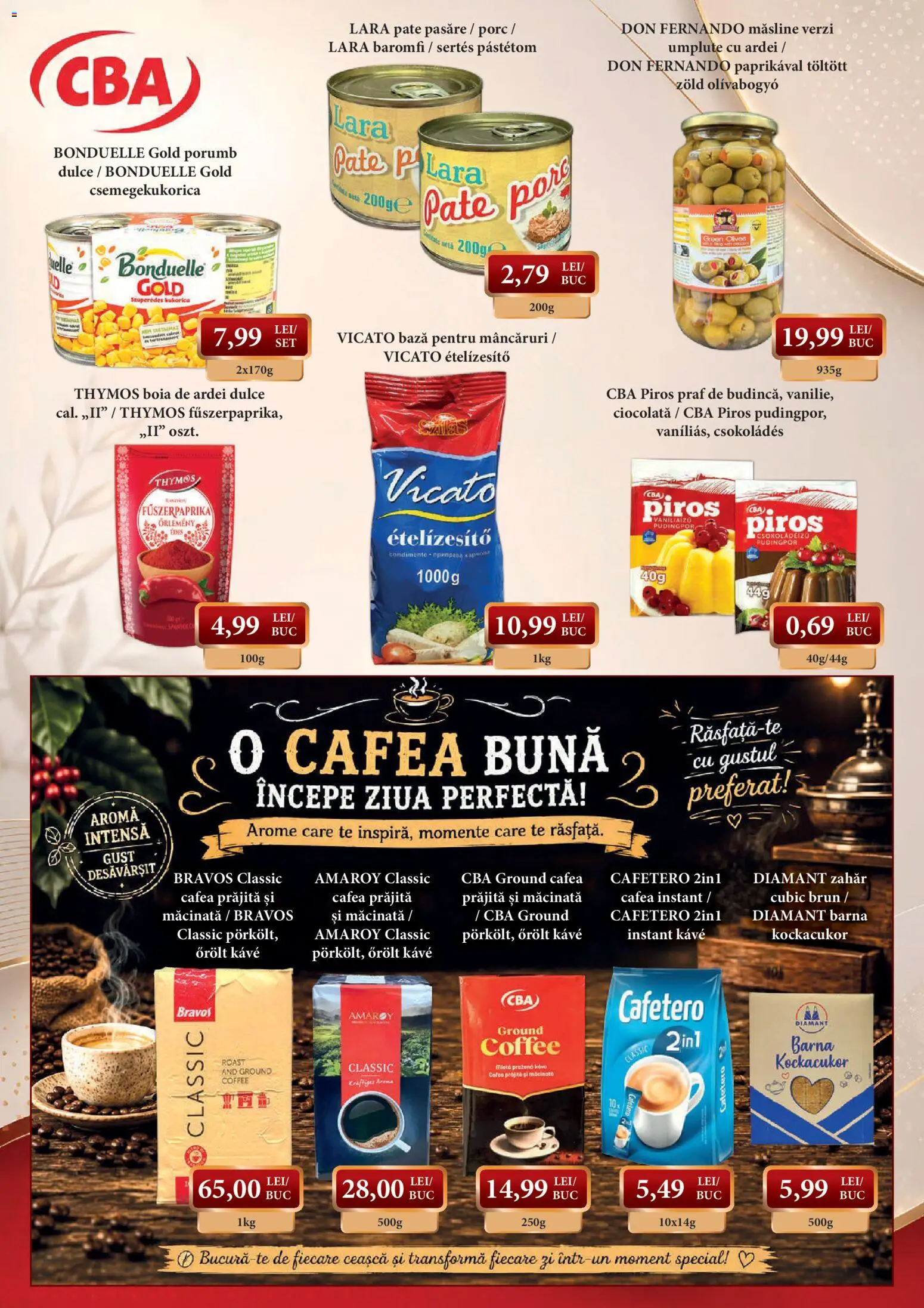 Noul catalog CBA – valabil de la 10.09.2026 | Pagină: 5 | Produse: Pate, Ardei, Cafea, Porumb