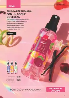Vista previa Catálogo AVON campaña 10 válido desde el 01/10/2026 | Página: 93 | Productos: Vainilla, Bruma perfumada, Mango