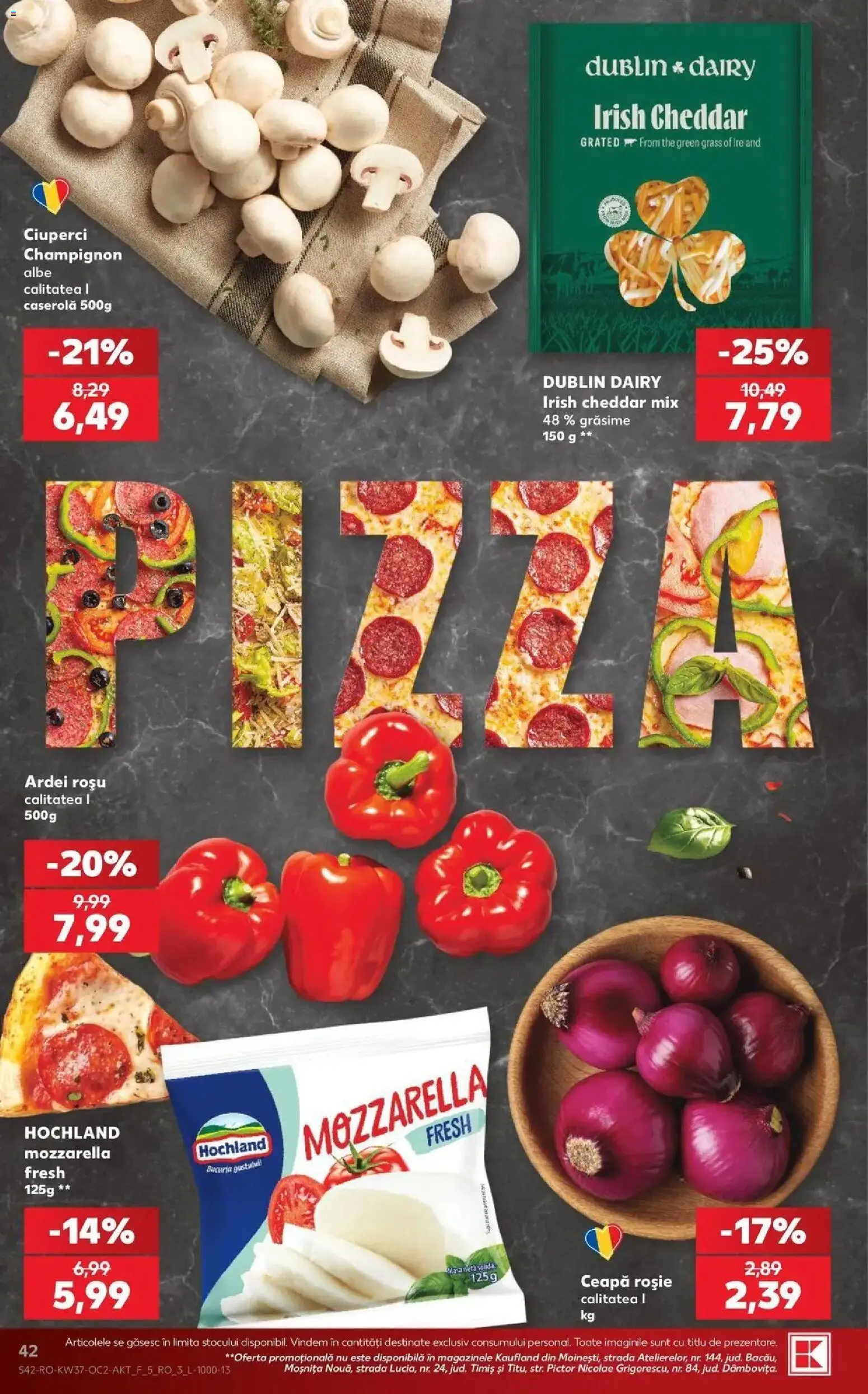 Kaufland Târgu Mureș 09.09.2026 - Revista si Oferta | Pagină: 42 | Produse: Caserola, Ardei, Mozzarella, Ceapă
