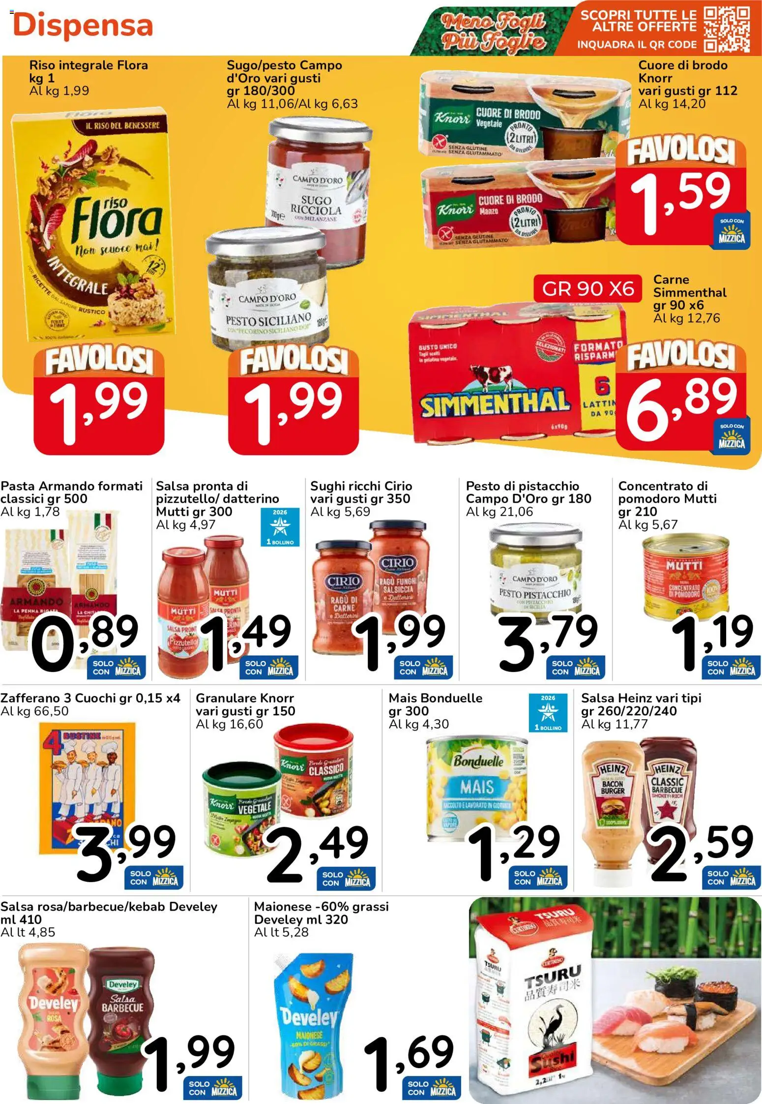 Volantino Famila del 30/09/2026 | Pagina: 26 | Prodotti: Salsiccia, Carne, Bacon, Sushi