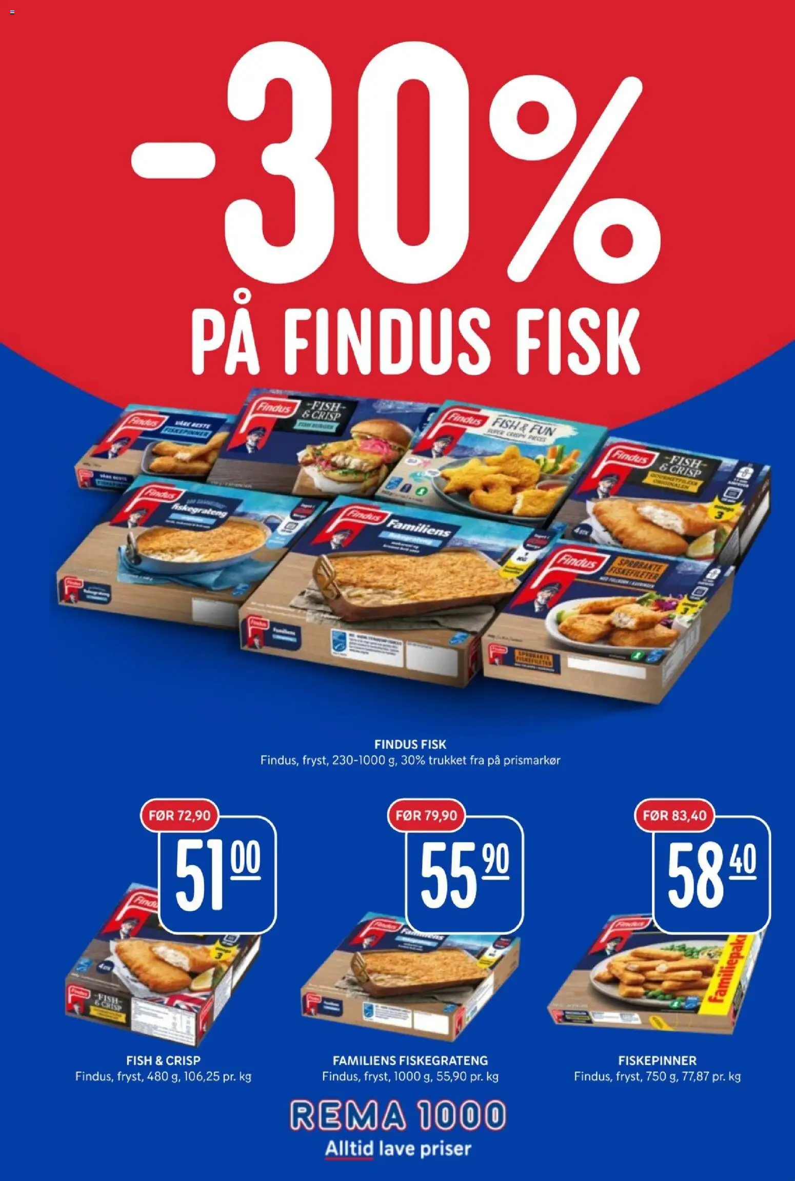 {H1} | Side: 9 | Produkter: Fisk, Fiskepinner, Fiskefileter, Fiskegrateng