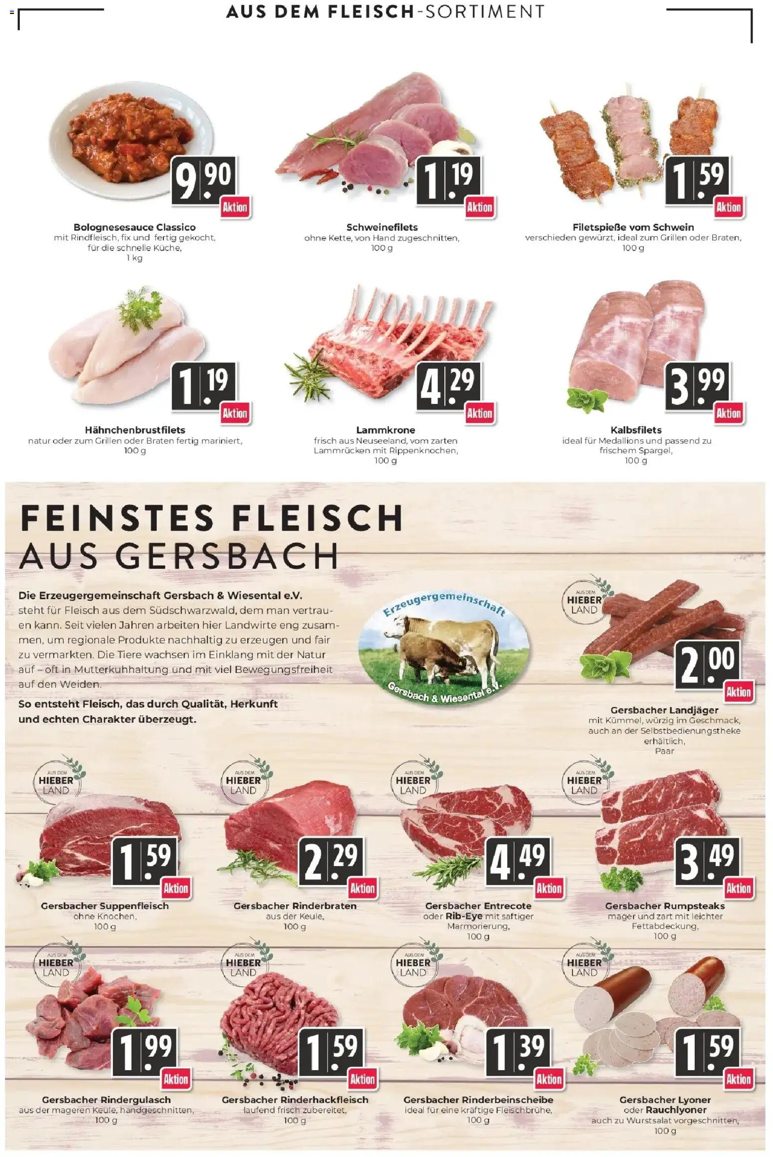 Edeka prospekt Schliengen	 – gültig ab 04.05.2026 | Seite: 4 | Produkte: Rinderbraten, Rindergulasch, Entrecote, Suppenfleisch