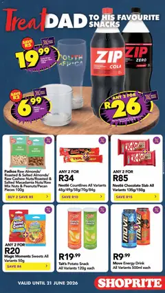 Shoprite specials catalogue – valid from 15.06.2026 | Page: 4 | Products: Wine, Sour cream, Nuts, Cream