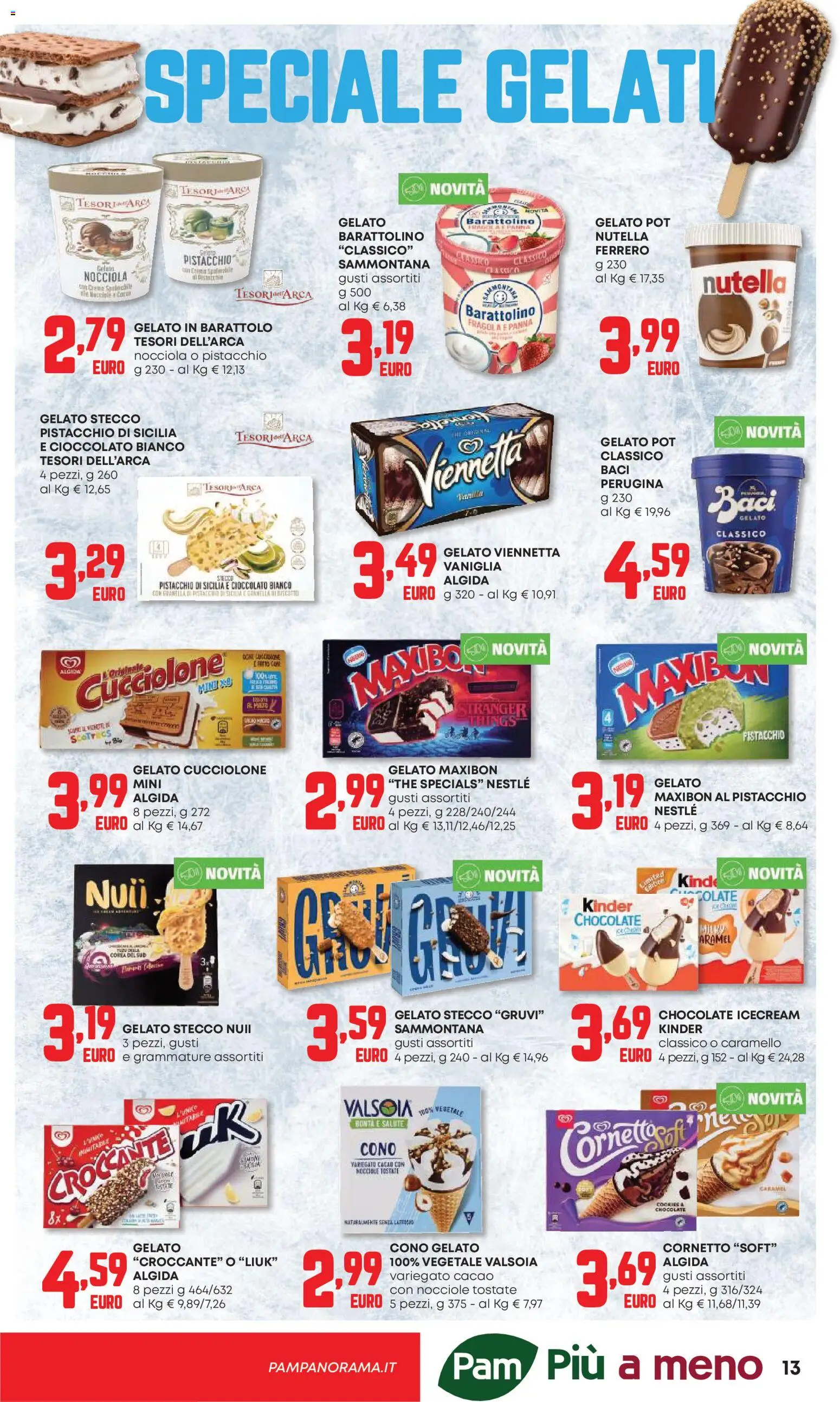 Volantino Panorama del 07.05.2026 | Pagina: 13 | Prodotti: Cioccolato, Tè, Nutella, Cacao