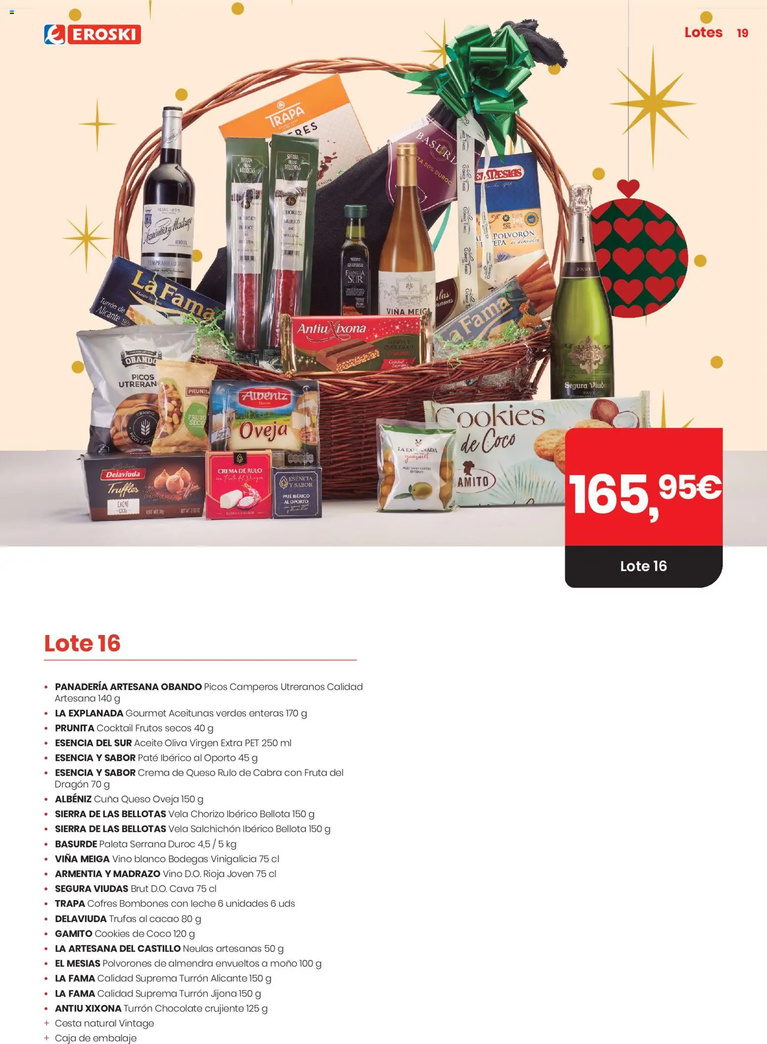 Eroski Navidad 2026 │ válido desde el 15/10/2026 | Página: 19 | Productos: Aceitunas, Paté, Vela, Panadería