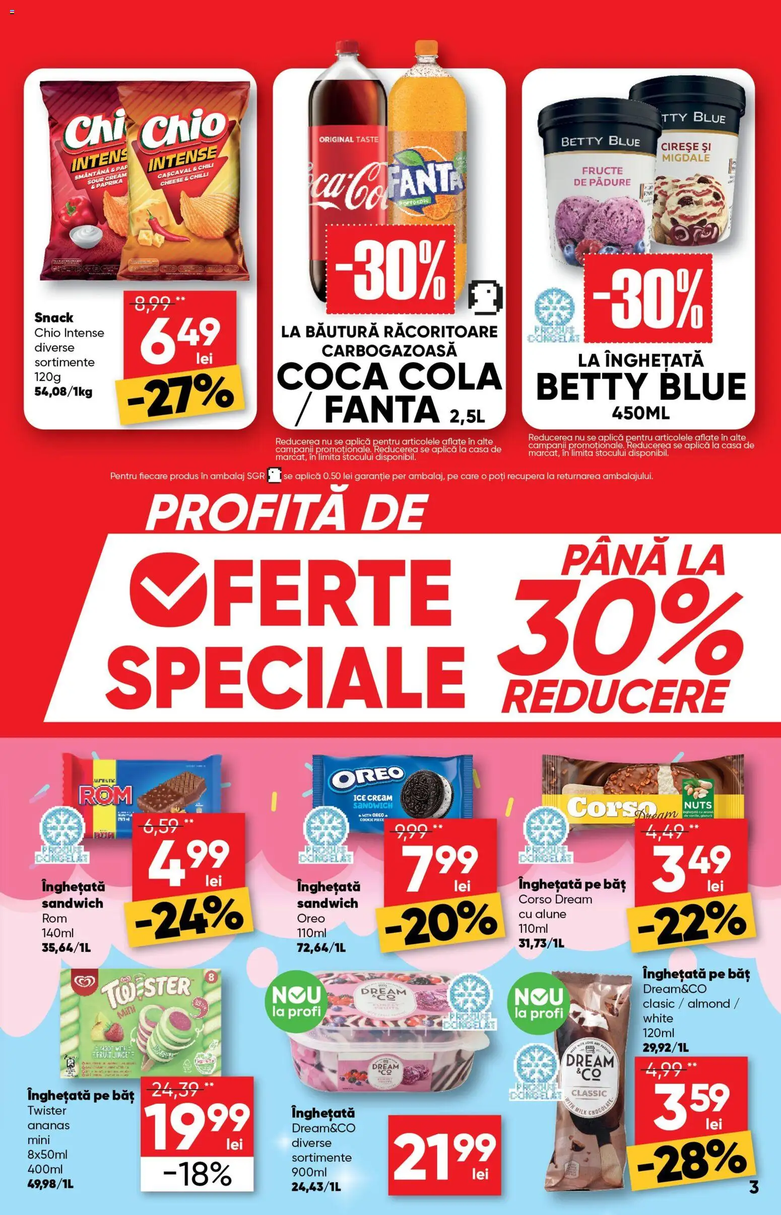 Noul catalog Profi – valabil de la 10.06.2026 | Pagină: 3 | Produse: Cașcaval, Alune, Smântână, Fructe