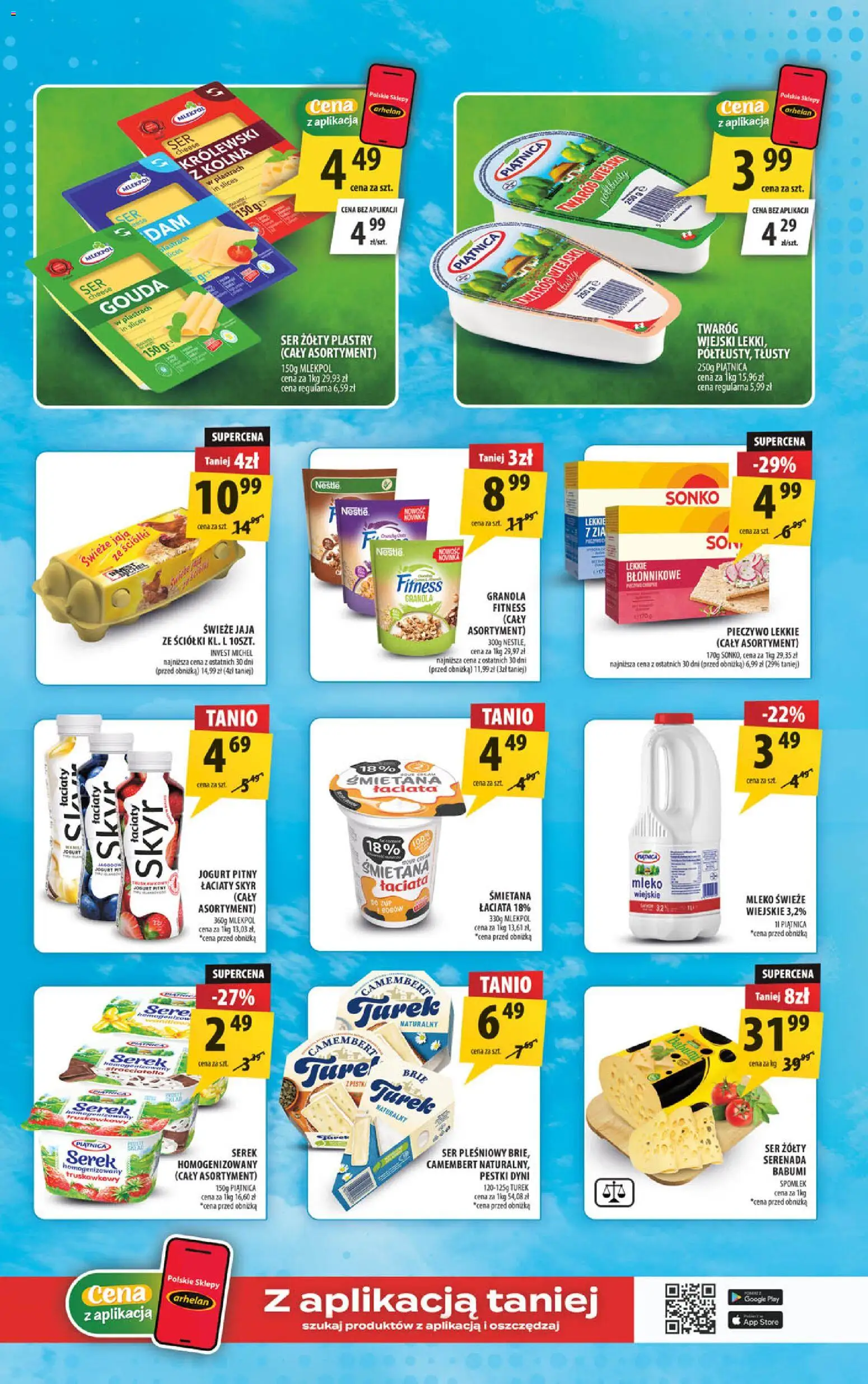 Arhelan gazetka od 10.08.2026 | Strona: 7 | Produkty: Mleko, Jogurt, Śmietana, Jaja