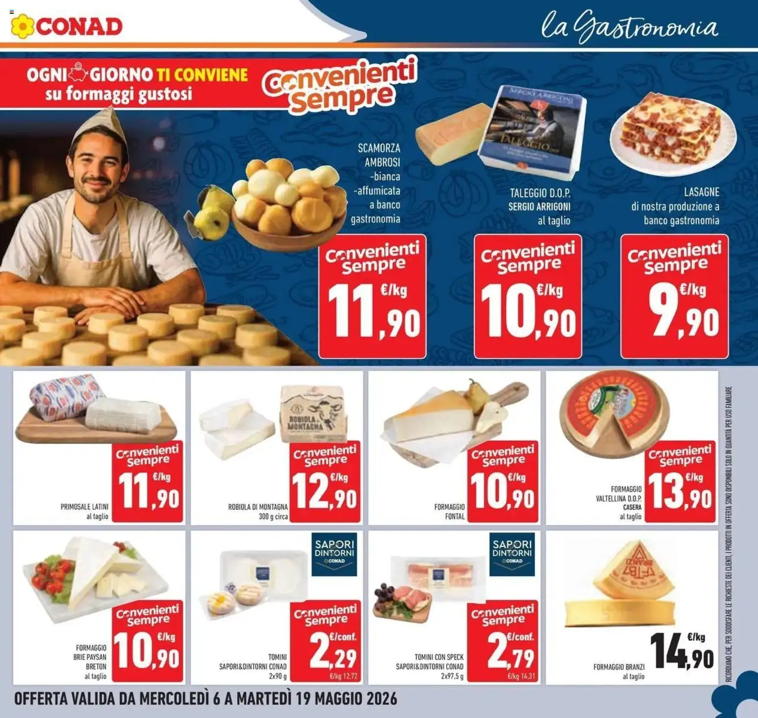 Volantino Conad del 05.05.2026 | Pagina: 13 | Prodotti: Speck, Formaggio, Robiola