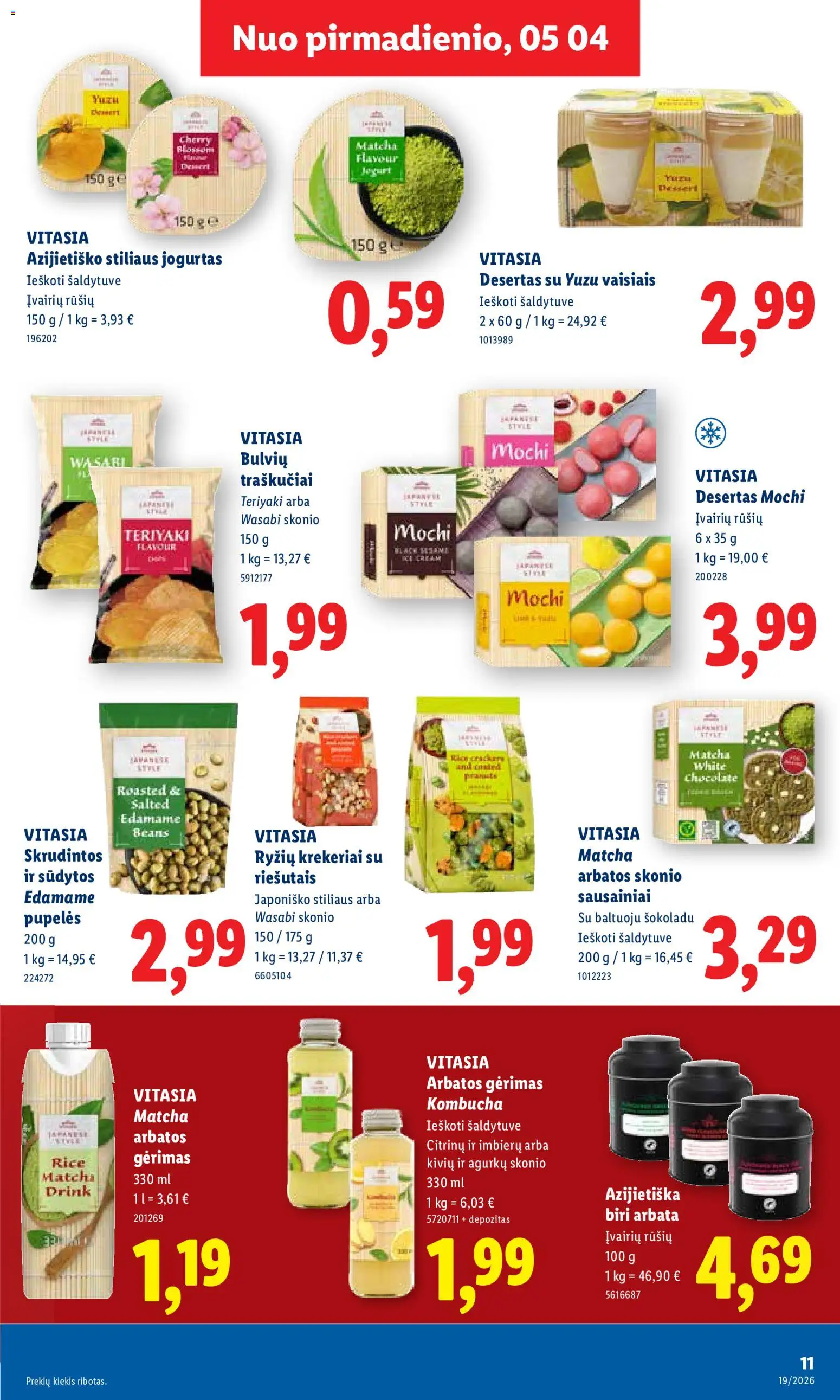 LIDL akcijos nuo 04.05.2026 | Puslapis: 15 | Prekių: Sausainiai, Jogurtas, Arbata, Traškučiai