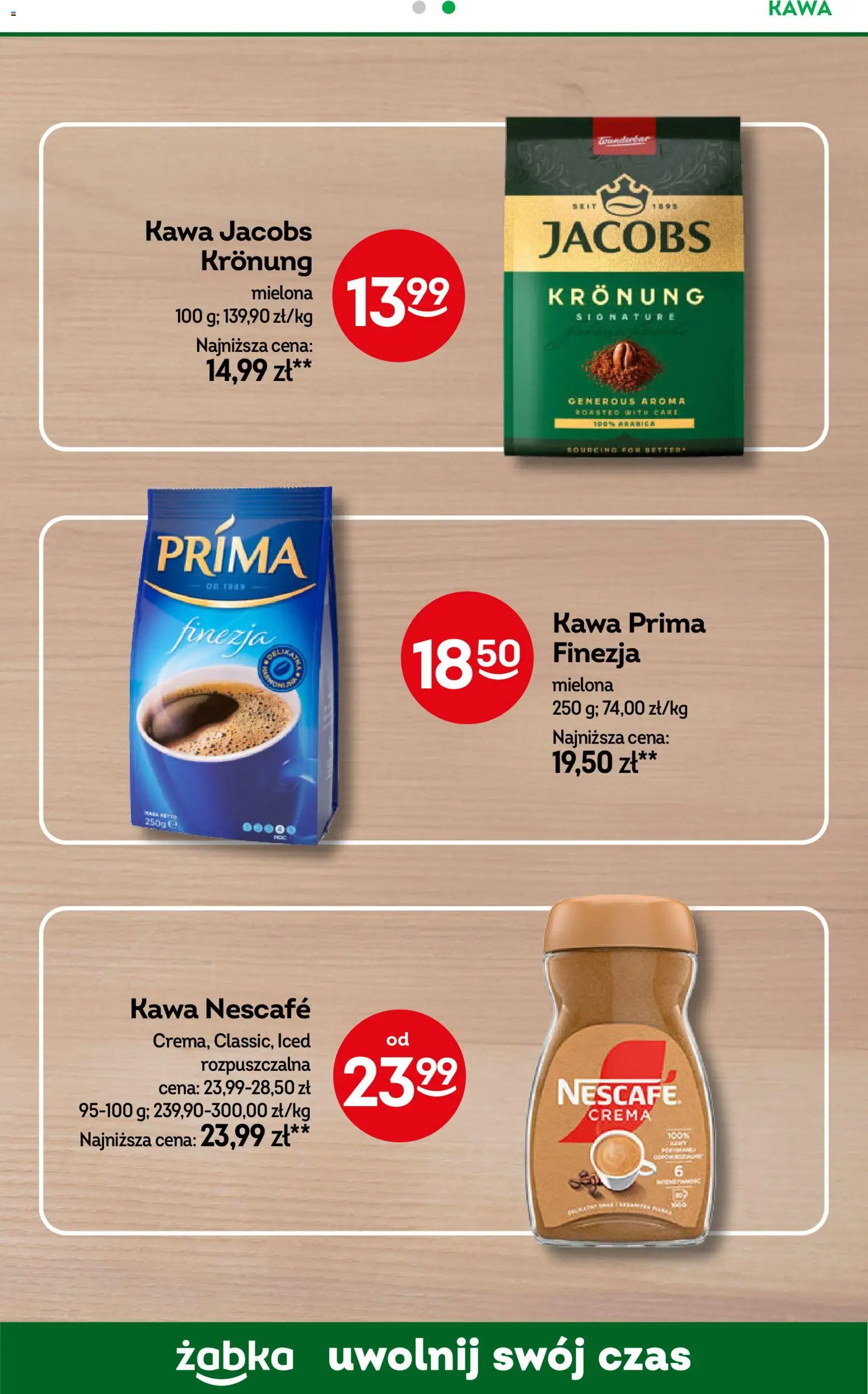 Żabka gazetka - Codzienne produkty od 21.10.2026 | Strona: 19 | Produkty: Jacobs, Nescafe, Kawa nescafe, Kawa