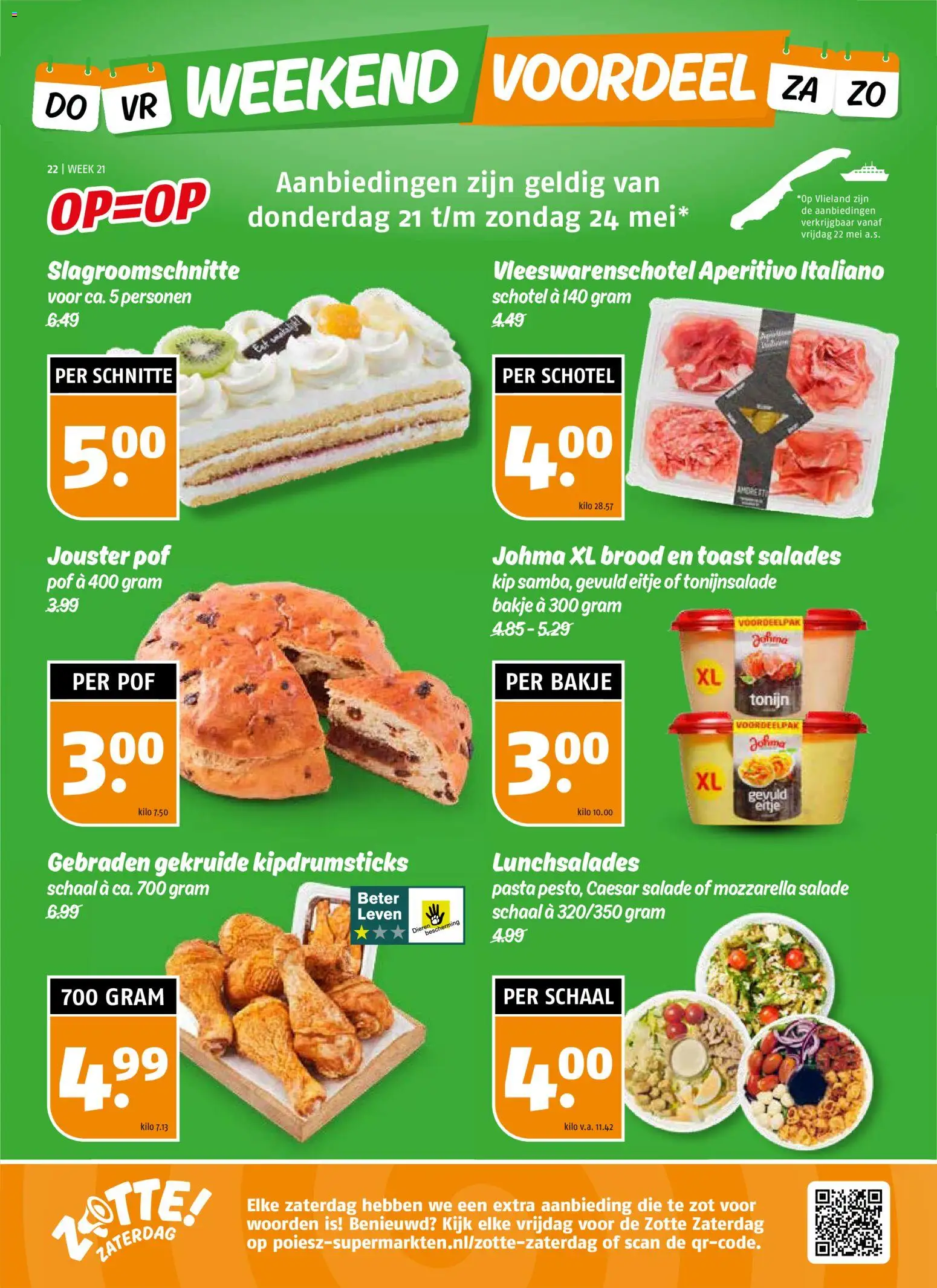 {H1} | Pagina: 22 | Producten: Brood, Salades, Mozzarella, Kip