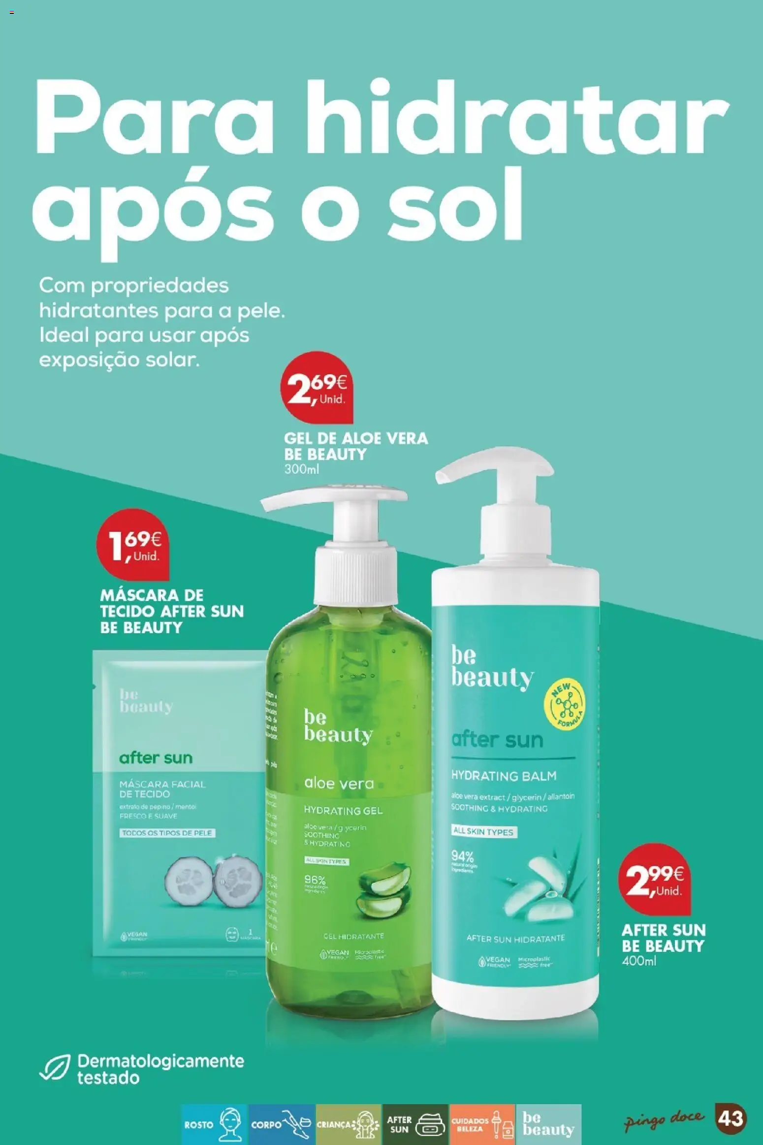 Pingo Doce Catálogo de solares 2026 │ válido de 24.03.2026 | Página: 43 | Produtos: Máscara facial