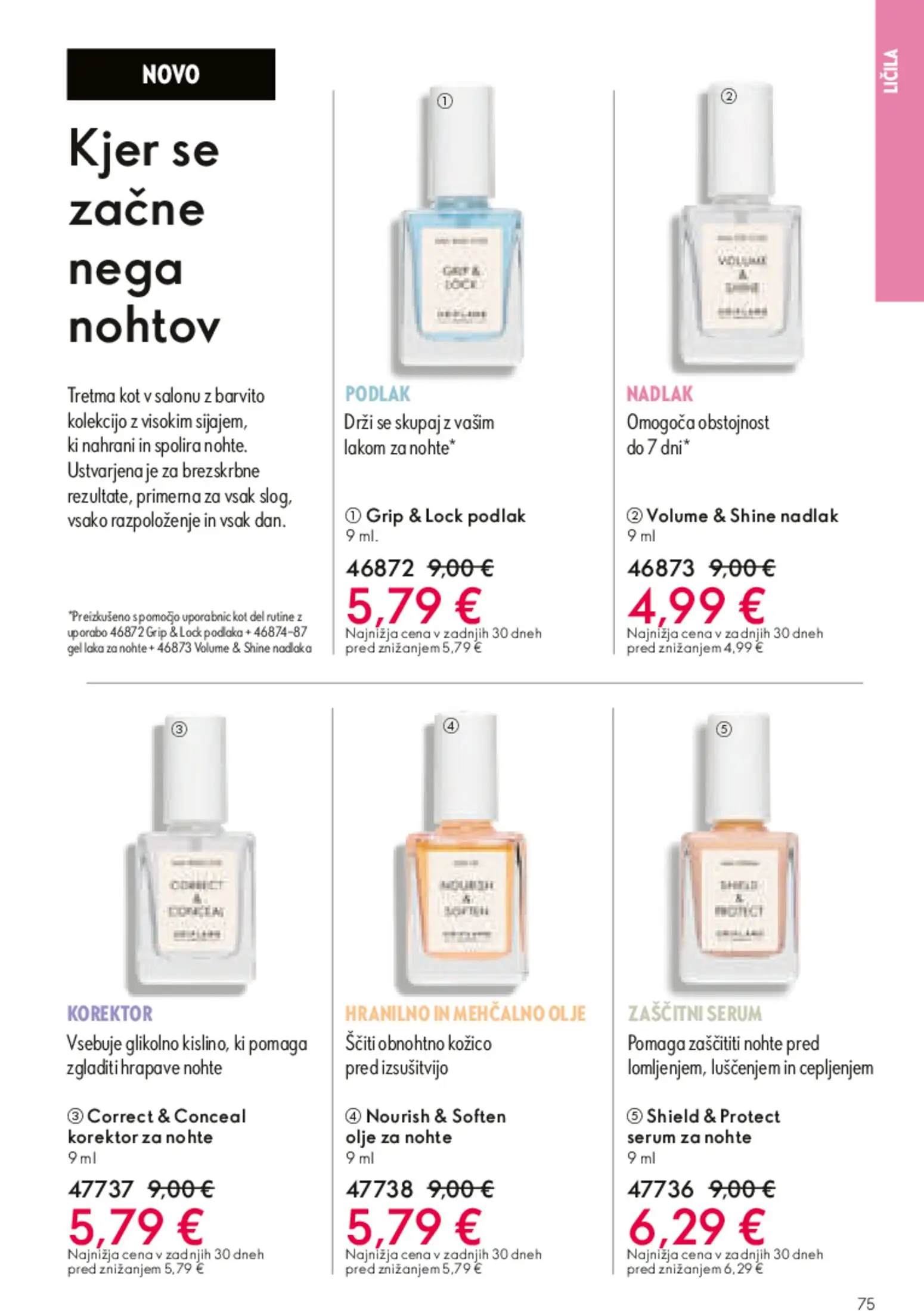 Novi Oriflame katalog ponudbe – veljaven od 13.05.2026 | Stran: 74 | Izdelki: Licila, Korektor, Olje