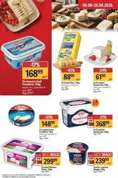 Maxi katalog - pregled Maxi kataloga - važi od 13.08.2026 | Strana: 16 | Proizvode: Mladi sir, Paprika, Sir, Paprika u pavlaci