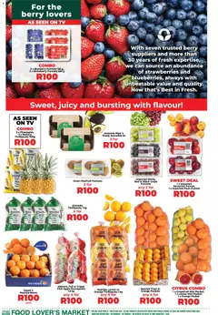 Food Lover's Market specials catalogue – valid from 24/08/2026 | Page: 3 | Products: Lemons, Oranges, Bananas, Grapefruit