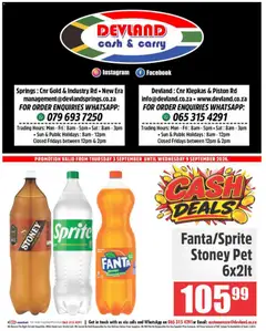 Devland specials catalogue – valid from 03/09/2026