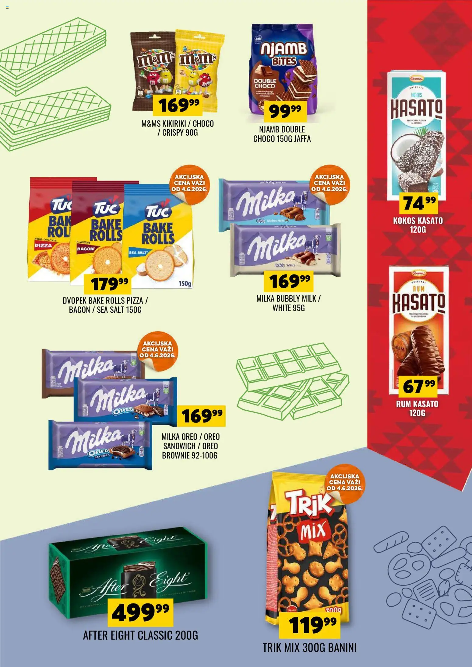 Tekijanka katalog - važi od 03.06.2026 | Strana: 13 | Proizvode: Milka, Oreo, Brownie, Kikiriki