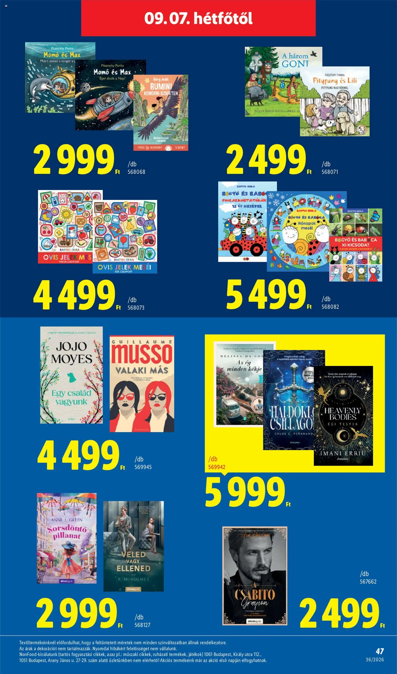 Lidl akciós ujság - amely érvényes a következő dátumtól: 2026.09.03. | Oldal: 47