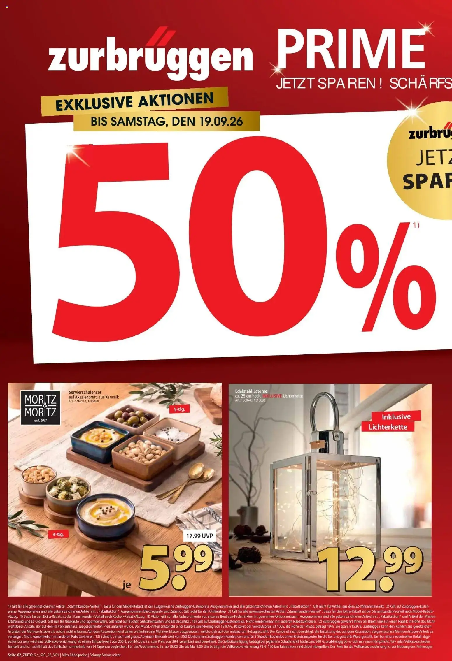 Zurbrüggen Prime Shopping week – gültig ab 13.09.2026 | Seite: 2 | Produkte: Uhr