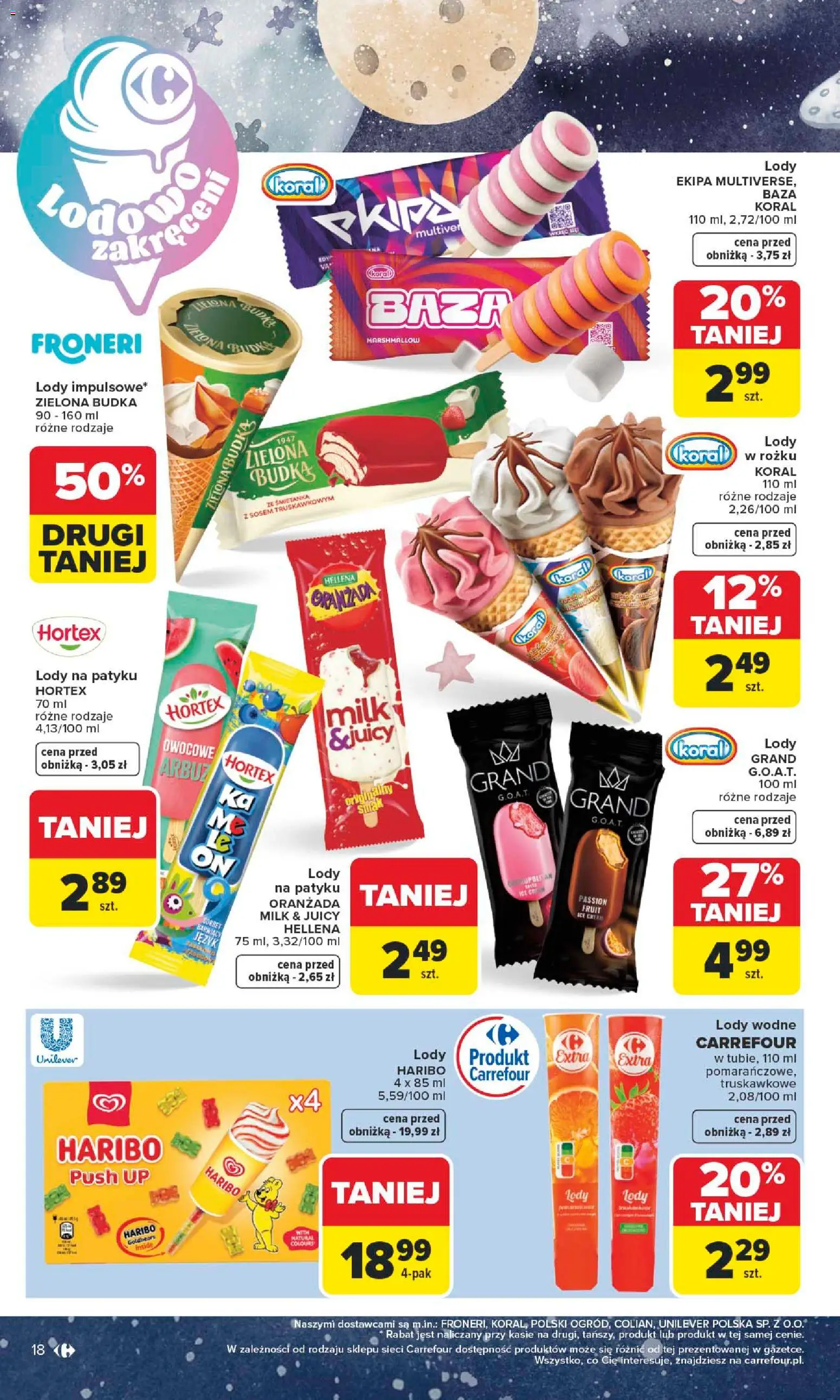 Carrefour gazetka - Dzień Dziecka od 18.05.2026 | Strona: 18 | Produkty: Arbuz, Lody na patyku, Lody