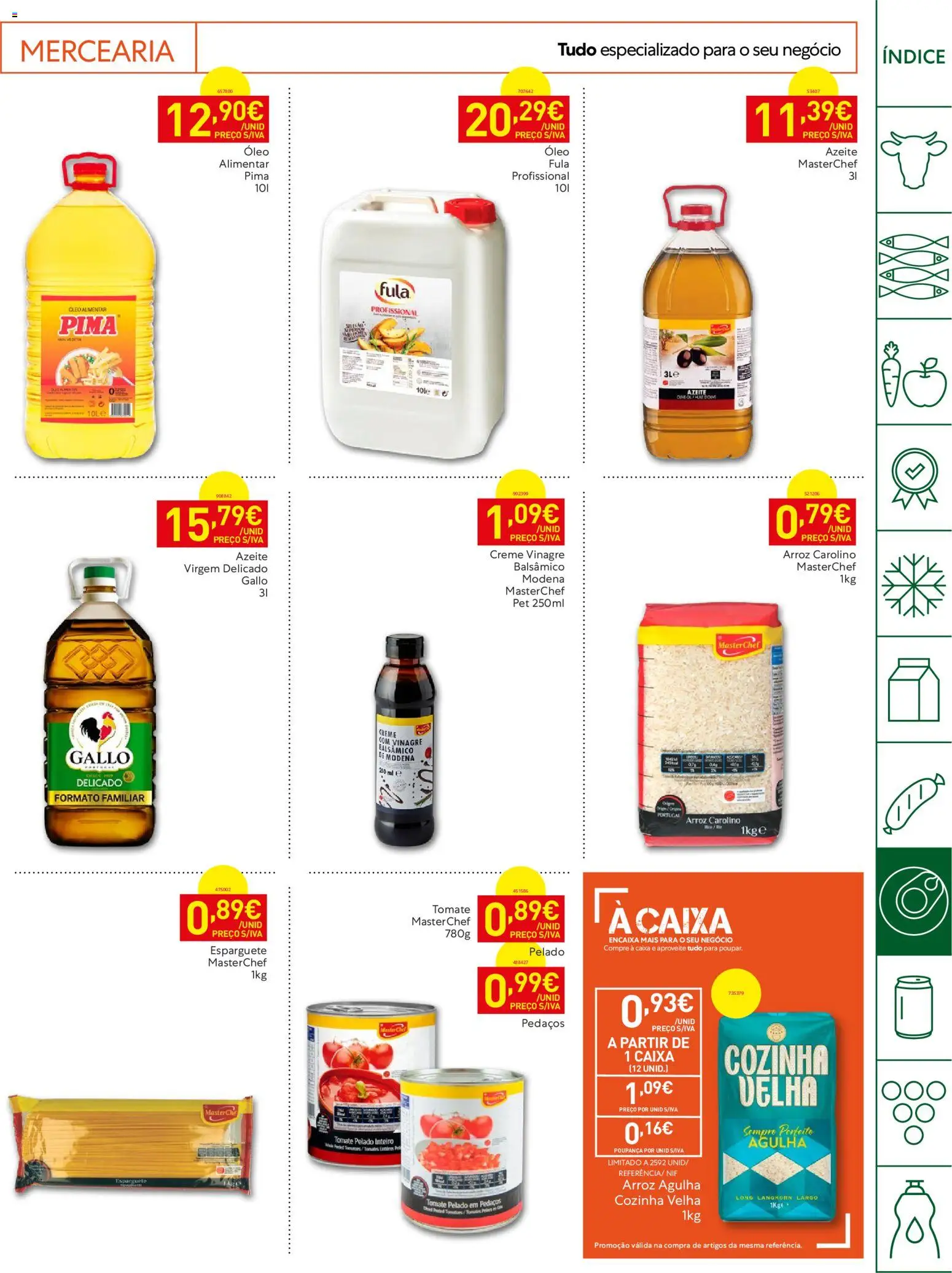 Recheio Horeca │ válido de 08/09/2026 | Página: 19 | Produtos: Vinagre, Azeite, Mercearia, Creme