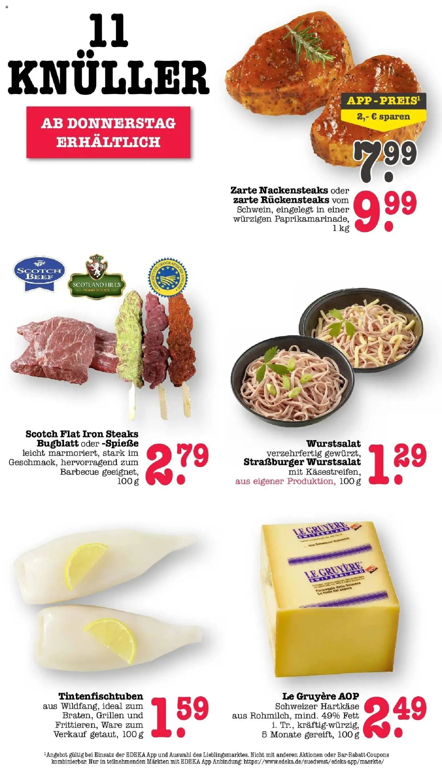 Edeka Prospekt Karlsruhe – gültig ab 27.07.2026 | Seite: 64 | Produkte: Nackensteaks, Spieße