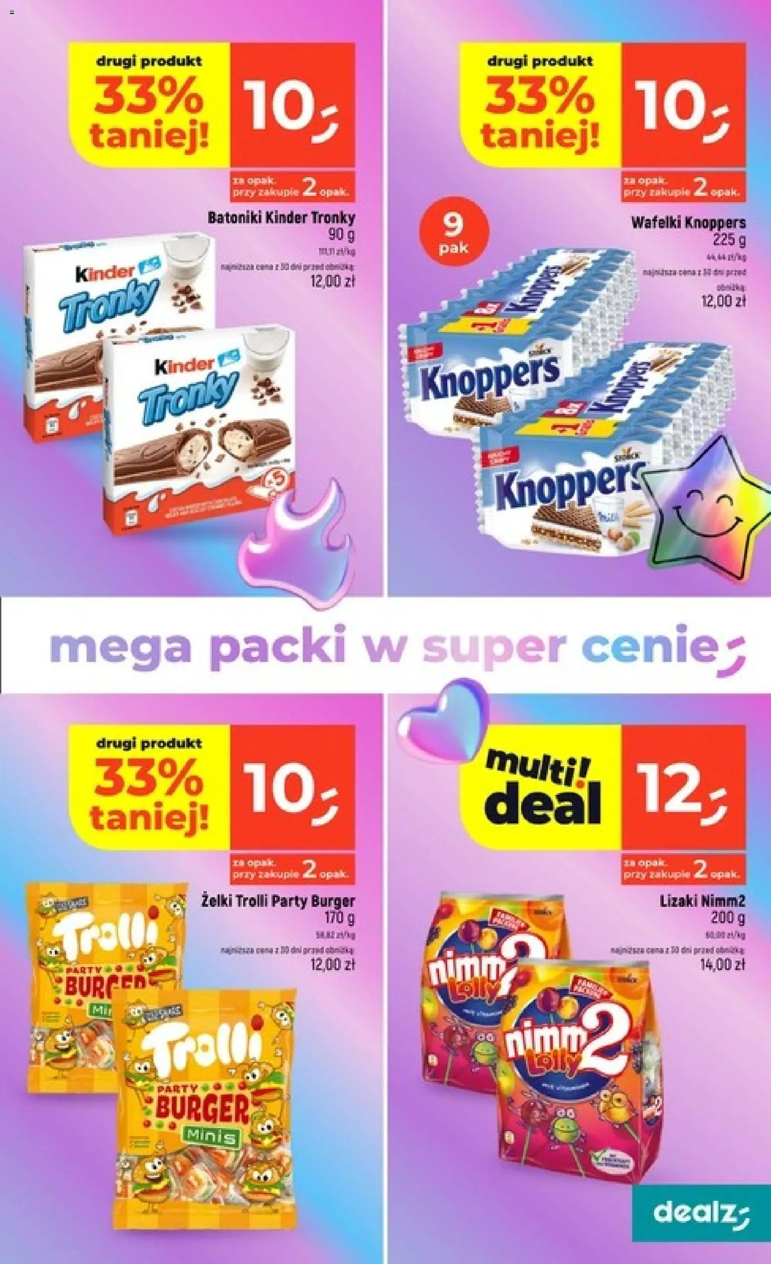 Dealz gazetka od 20.08.2026 | Strona: 15 | Produkty: Wafelki, Lizaki, Burger, Lizaki nimm2