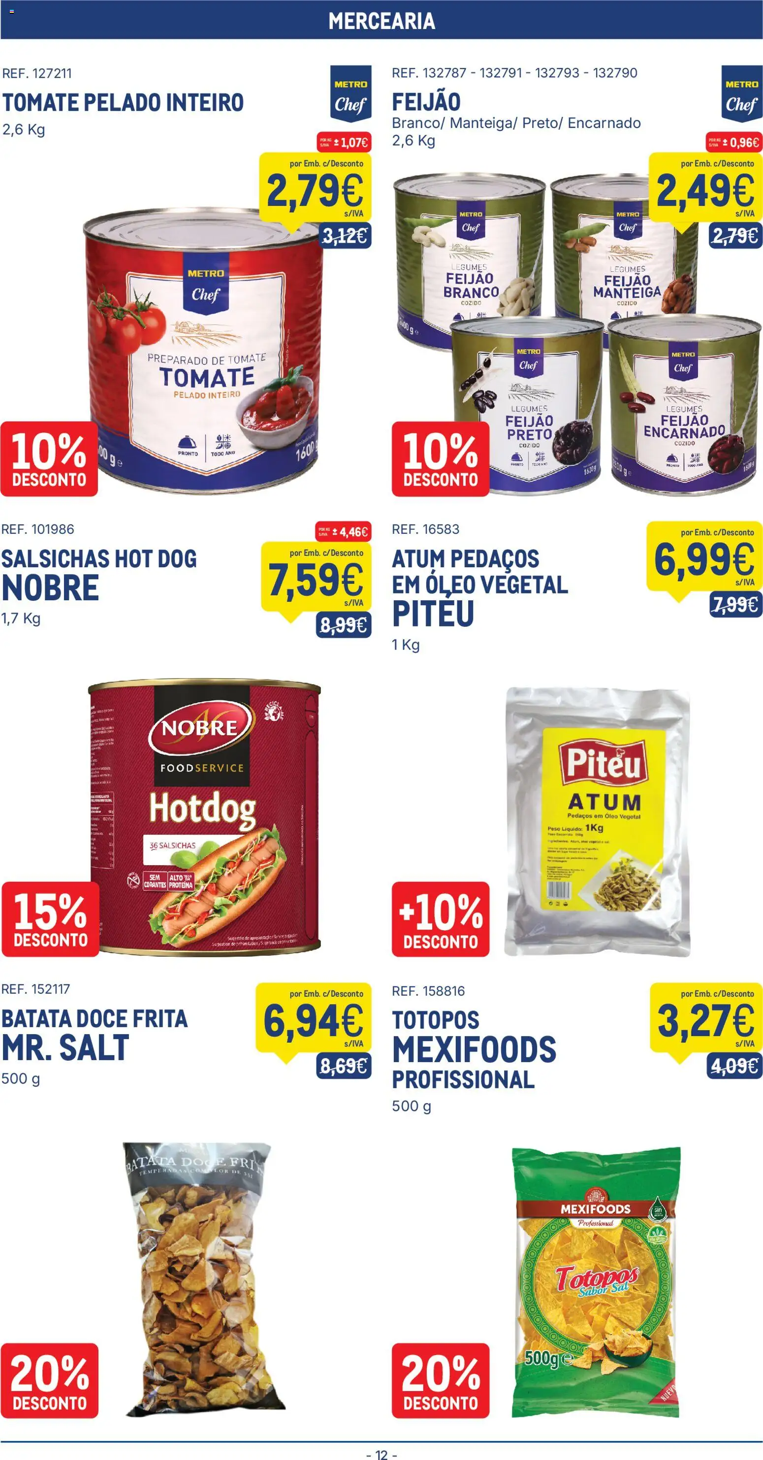 Makro folheto │ válido de 30/06/2026 | Página: 12 | Produtos: Sal, Manteiga, Tomate, Proteina