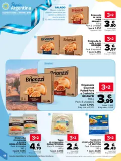 Vista previa Empanadas de espinacas o ternera DOÑA PETRONA, Empanadas de espinacas o ternera DOÑA PETRONA Pack 4 unidades 380 g válido desde el 06/10/2026 | Página: 12 | Productos: Atún, Espinacas, Té, Carne
