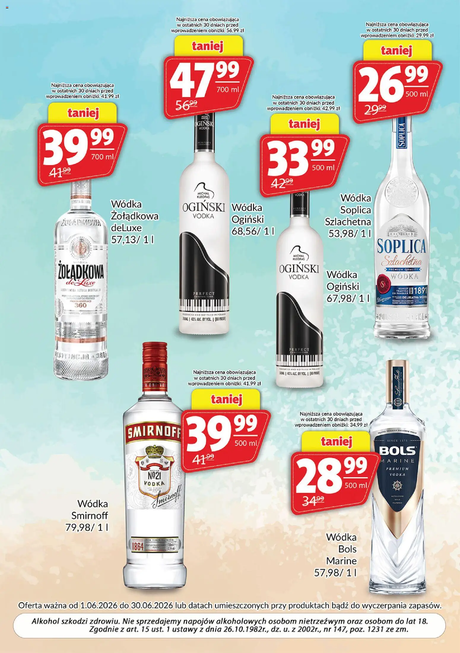 Prim Market gazetka - Oferta alkoholowa od 01.06.2026 | Strona: 5 | Produkty: Ogiński, Wódka Ogiński, Vodka, Alkohol