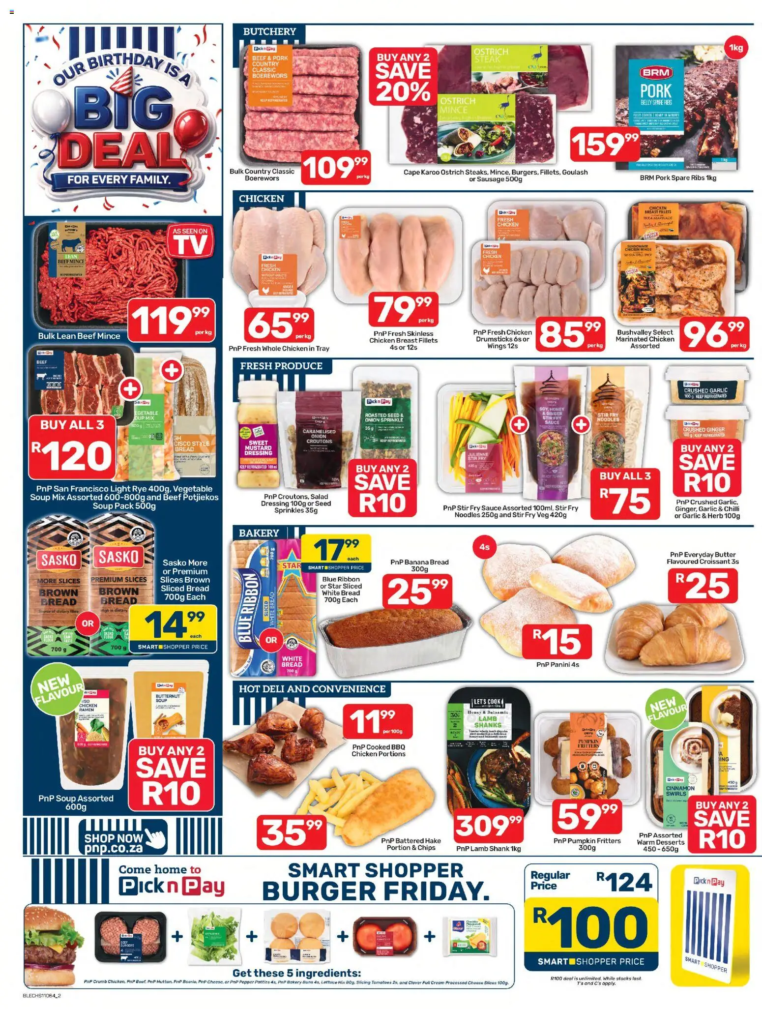 New Pick n Pay catalogue – valid from 24/07/2026 | Page: 2 | Products: Boerewors, Dressing, Soup, Sausage