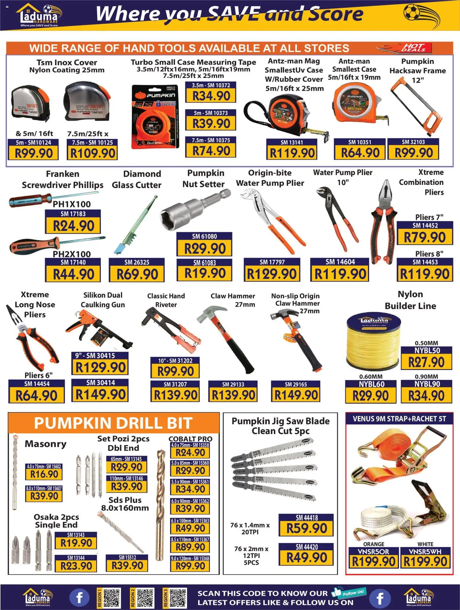 New Laduma Hardware catalogue – valid from 01.04.2026 | Page: 19 | Products: Cover, Case, Drill, Tape
