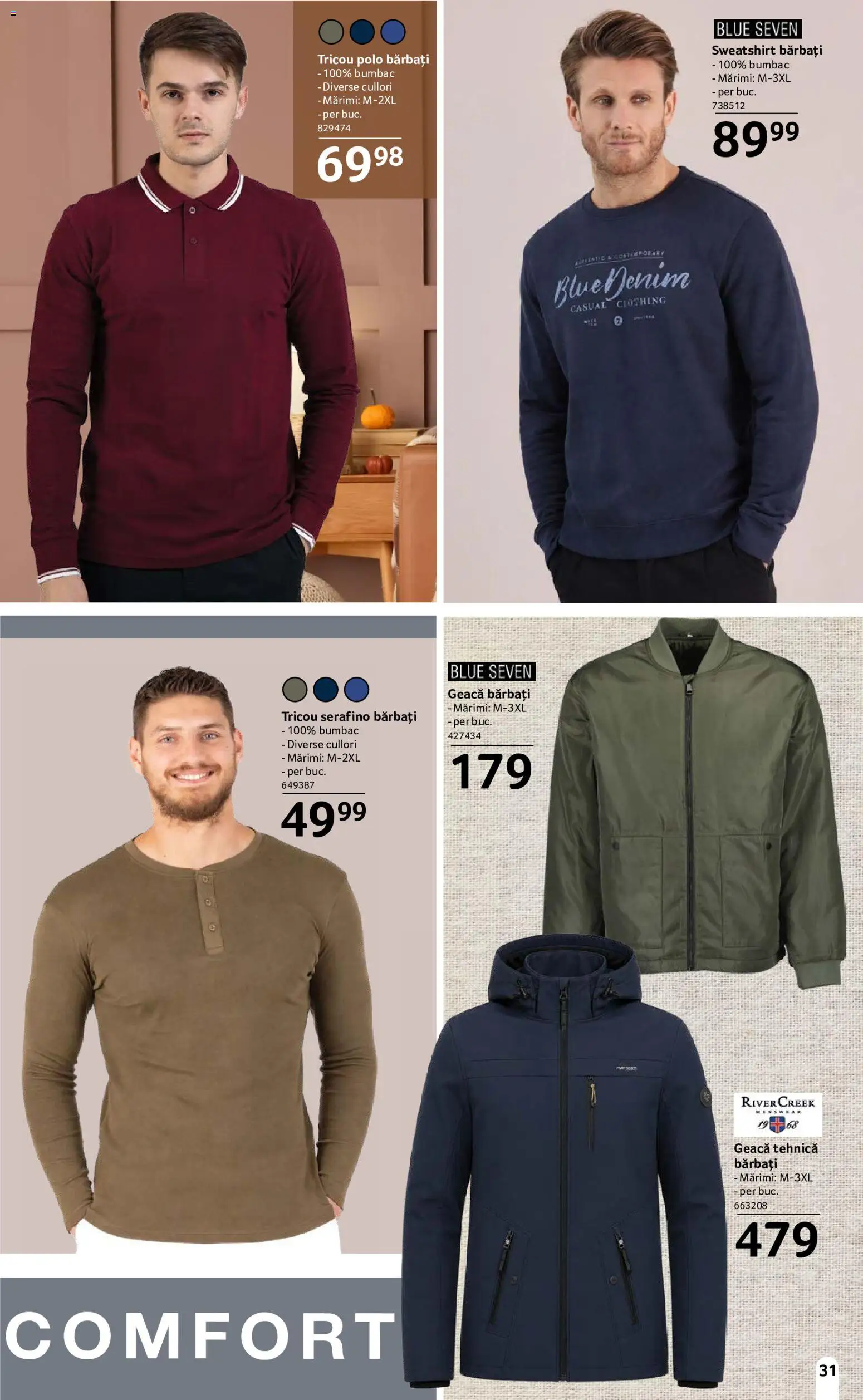 Noul catalog Selgros – valabil de la 18.09.2026 | Pagină: 31 | Produse: Tricou, Geacă
