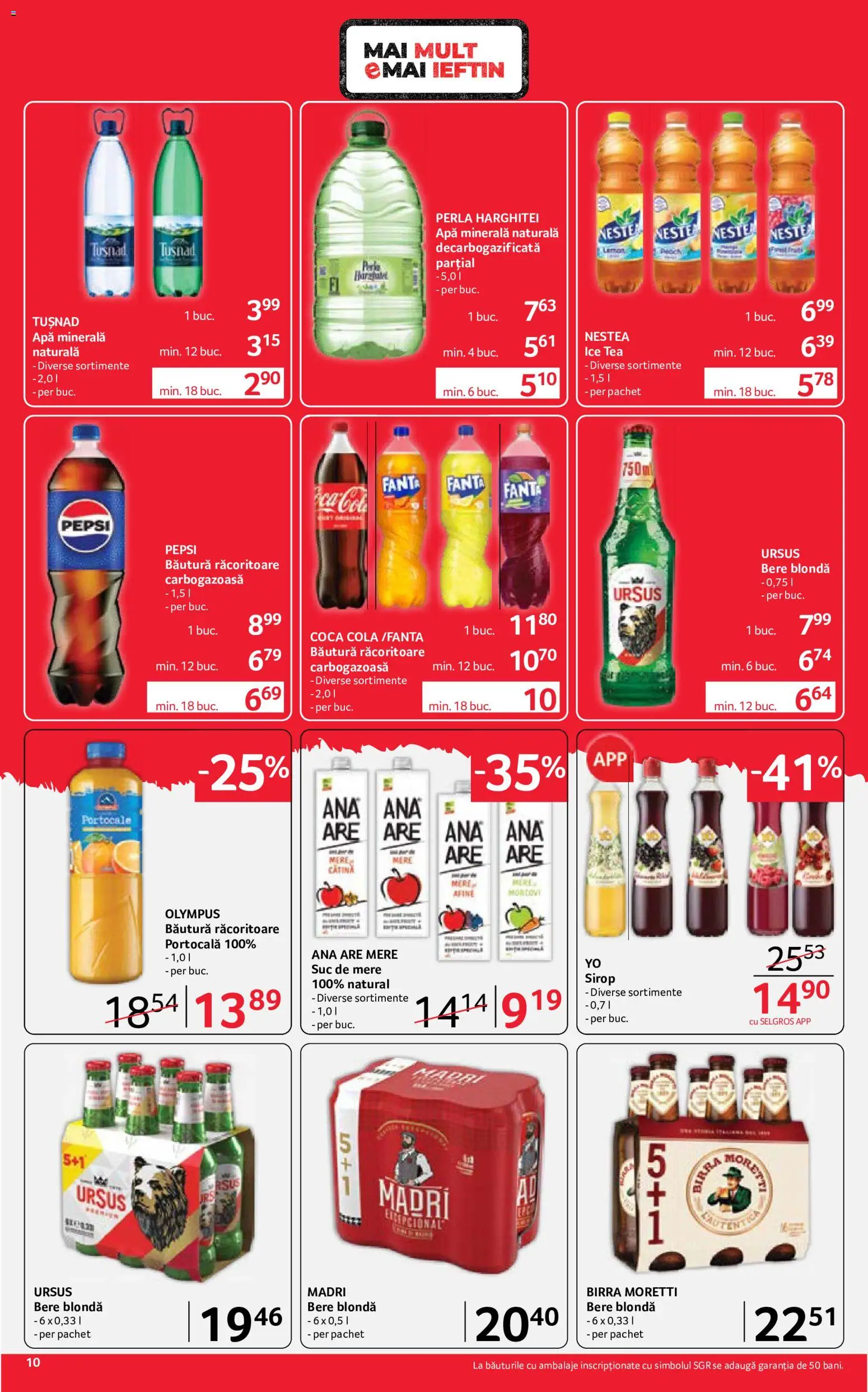 Noul catalog Selgros – valabil de la 12.06.2026 | Pagină: 10 | Produse: Afine, Yazı tahtası kalemi, Portocale, Sirop