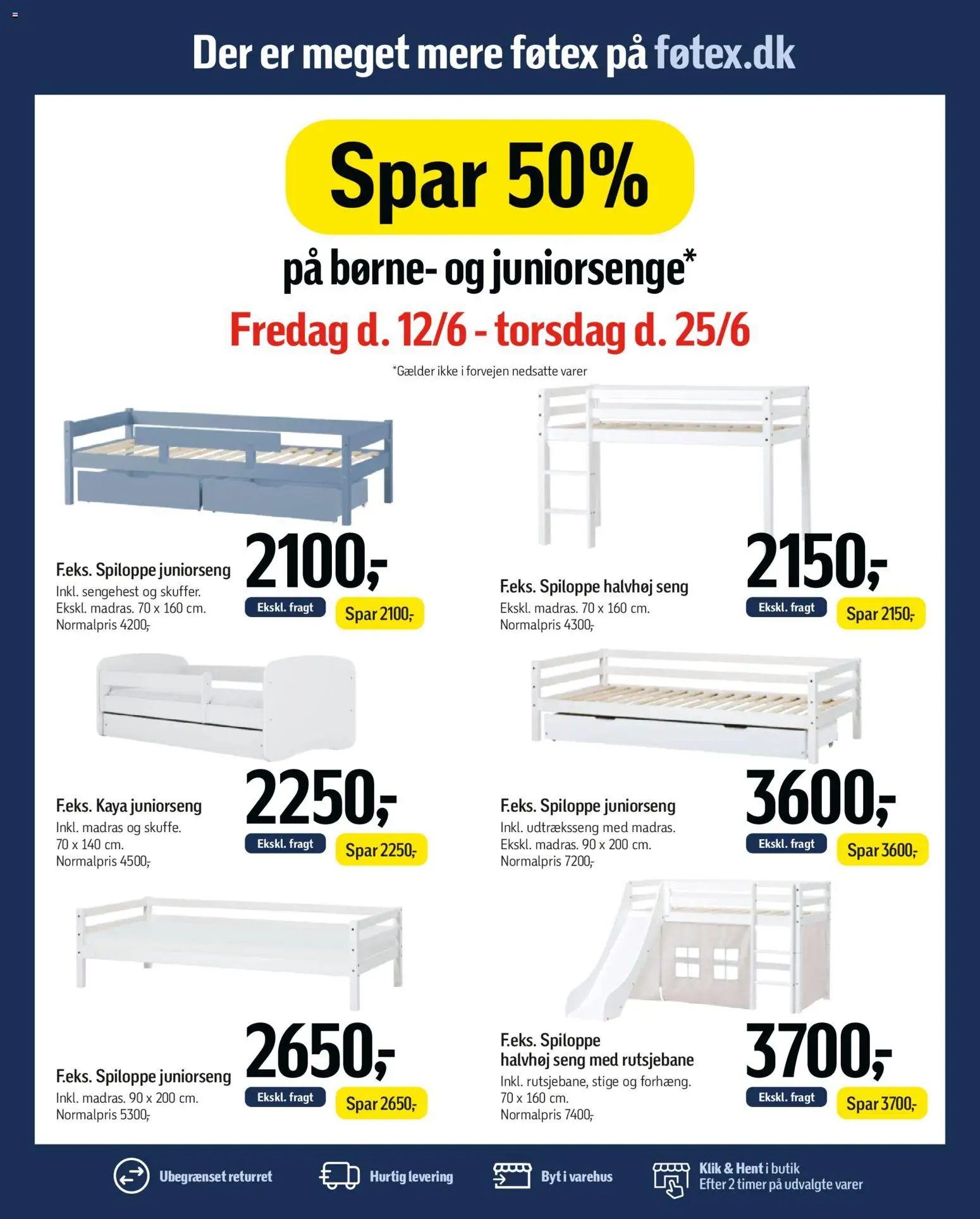 Føtex tilbudsavis – gyldig fra 12/06/2026 | Side: 68 | Produkter: Seng, Madras