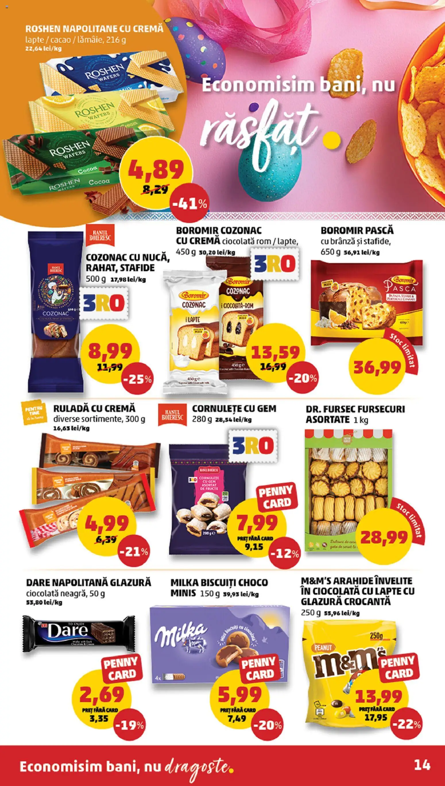 Noul catalog PENNY – valabil de la 08.04.2026 | Pagină: 14 | Produse: Cremă, Ciocolată, Rom, Cacao